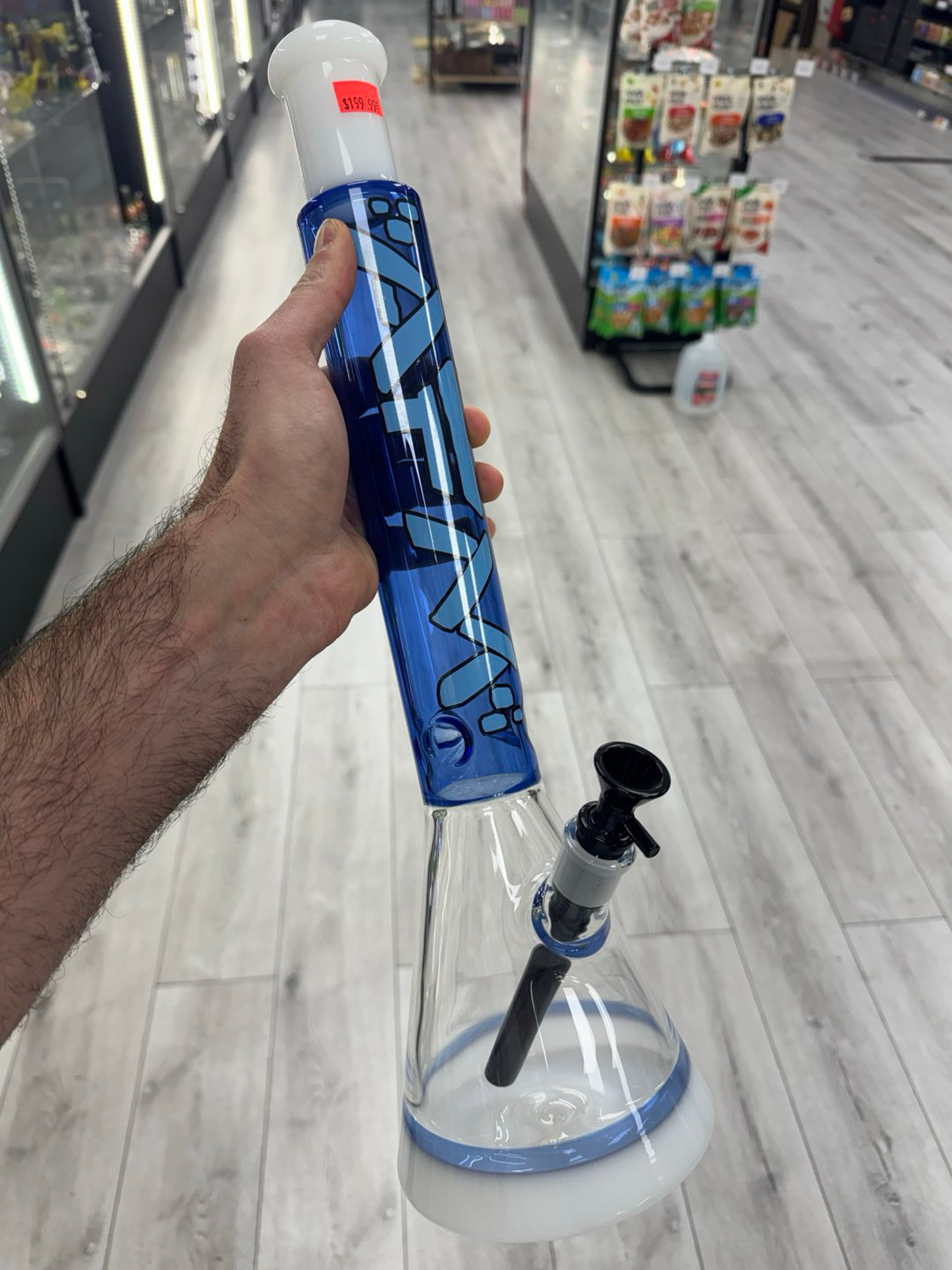 Preview pic of Alien flower monkey 18” beaker blue