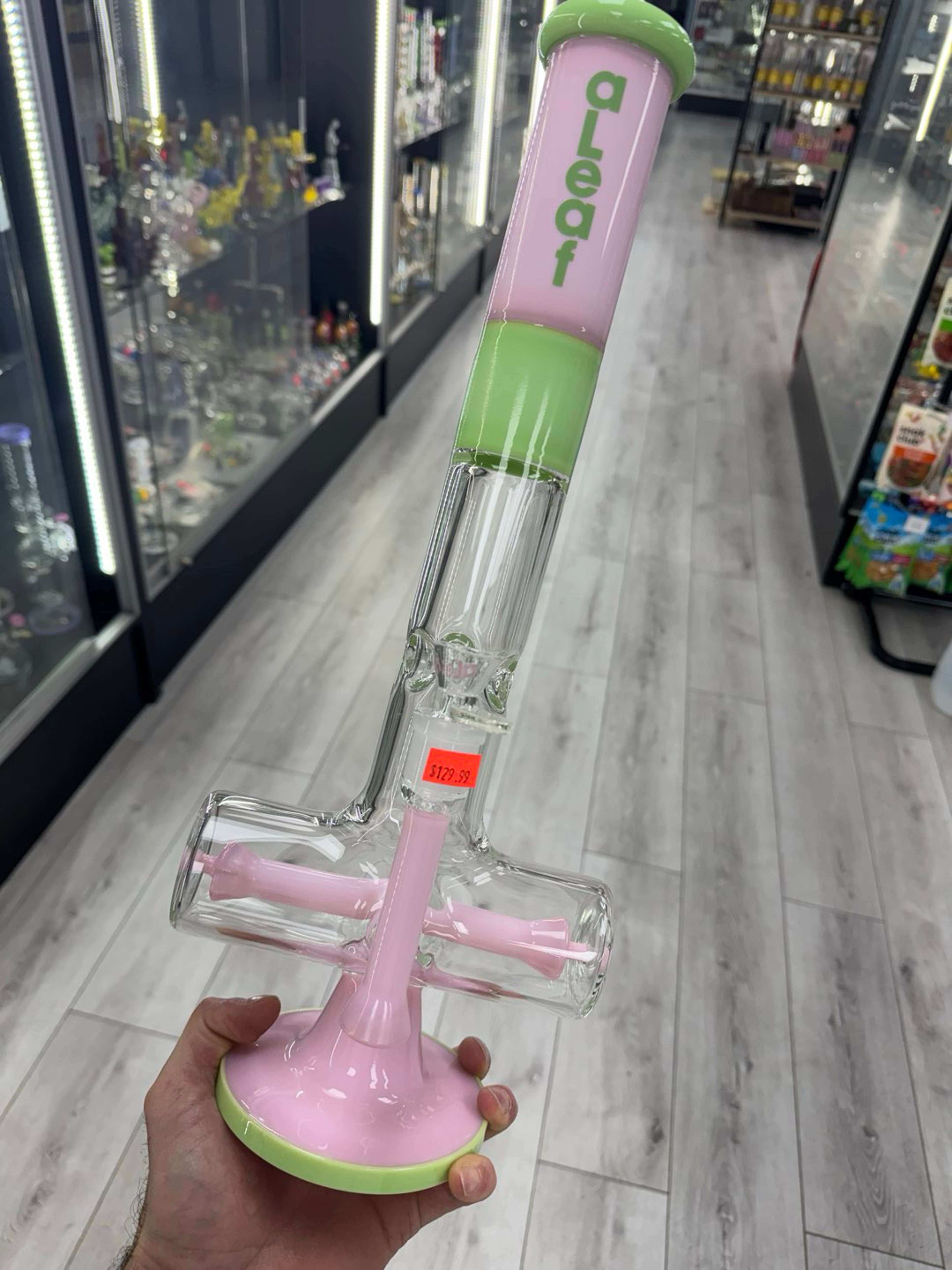 Preview pic of Aleaf 18” tube pink and slyme