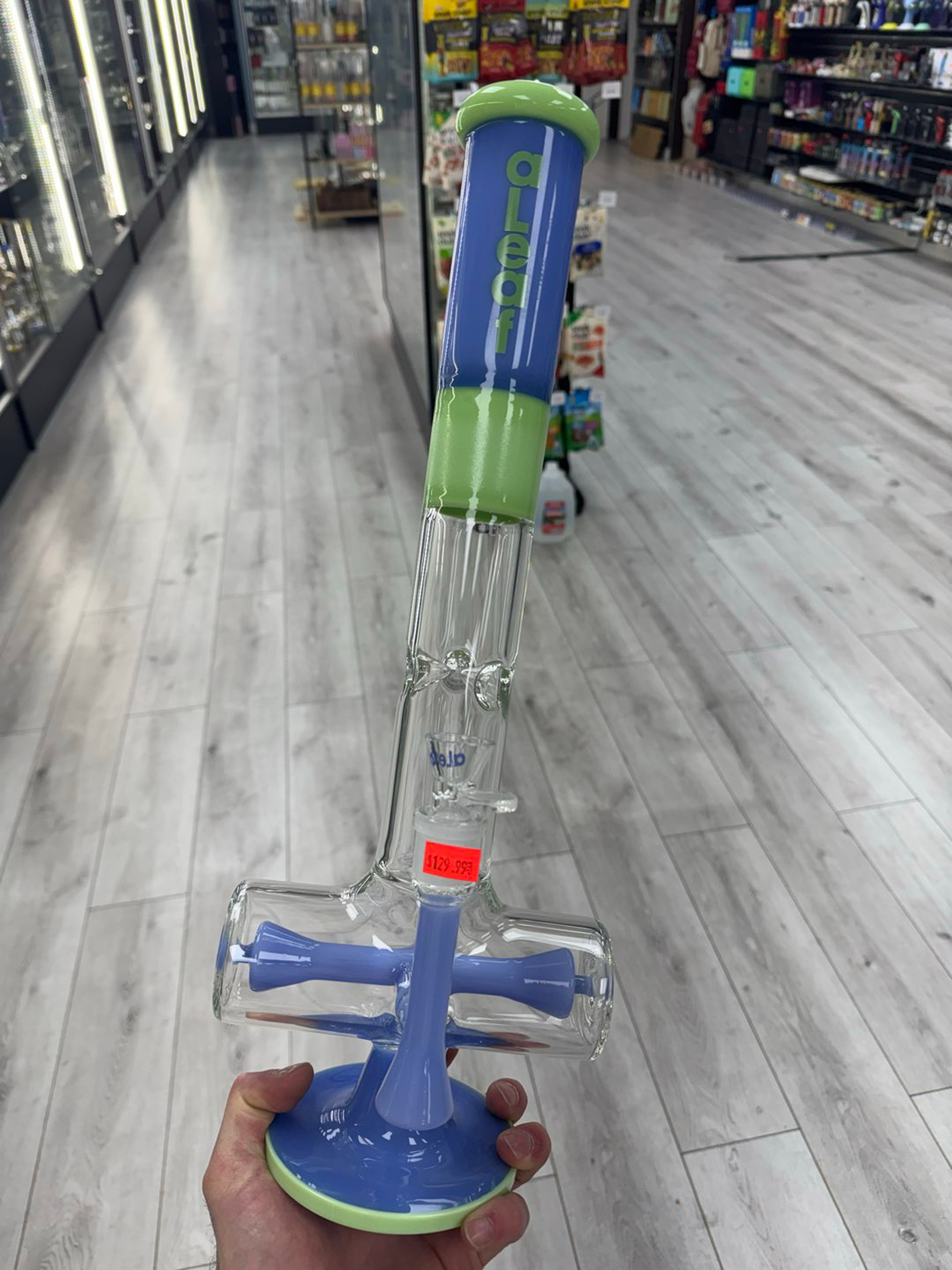 Preview pic of Aleaf 18” tube blue and slyme