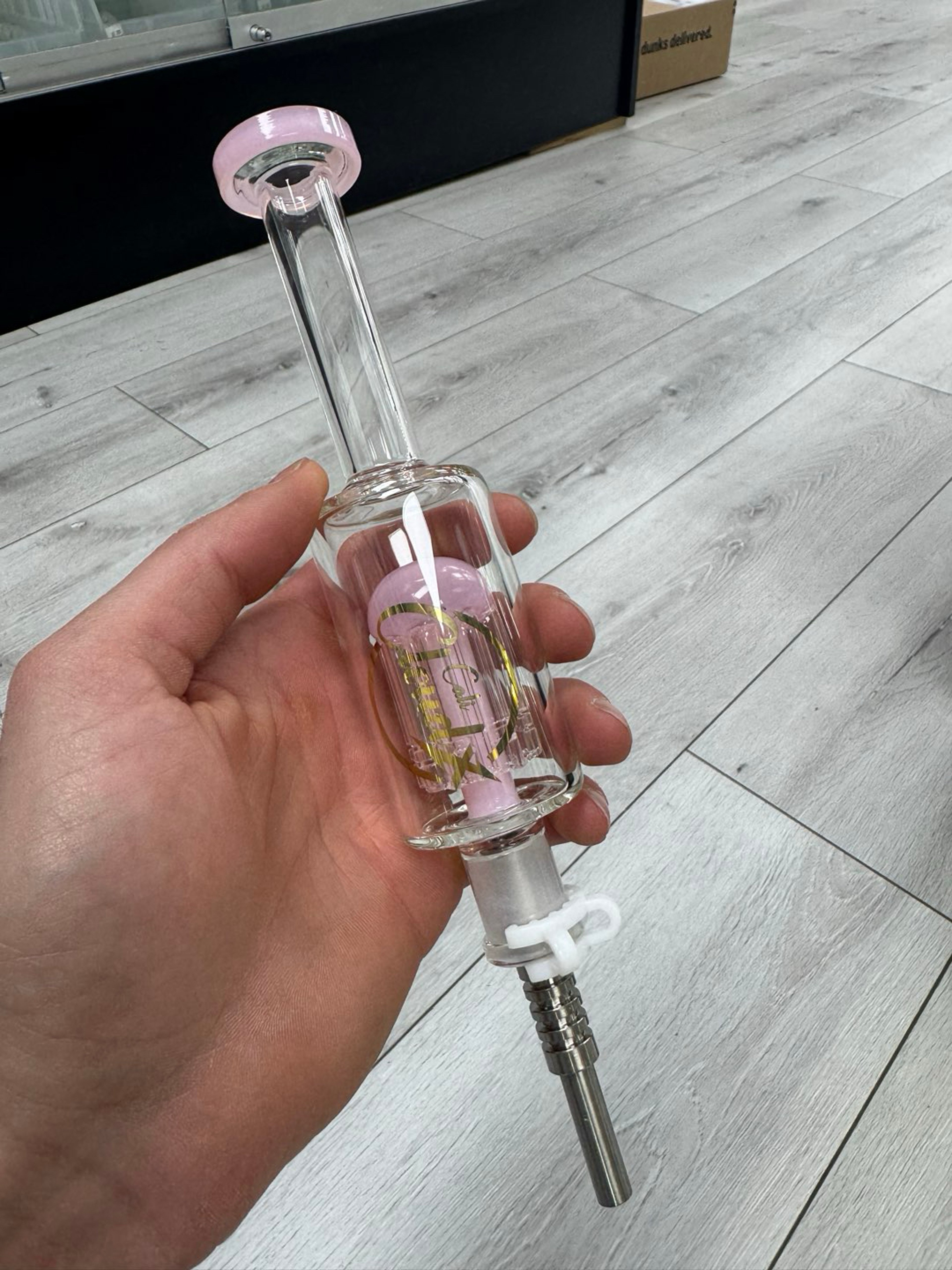 Preview pic of Cali cloudx nectar collector 14mm tip pink