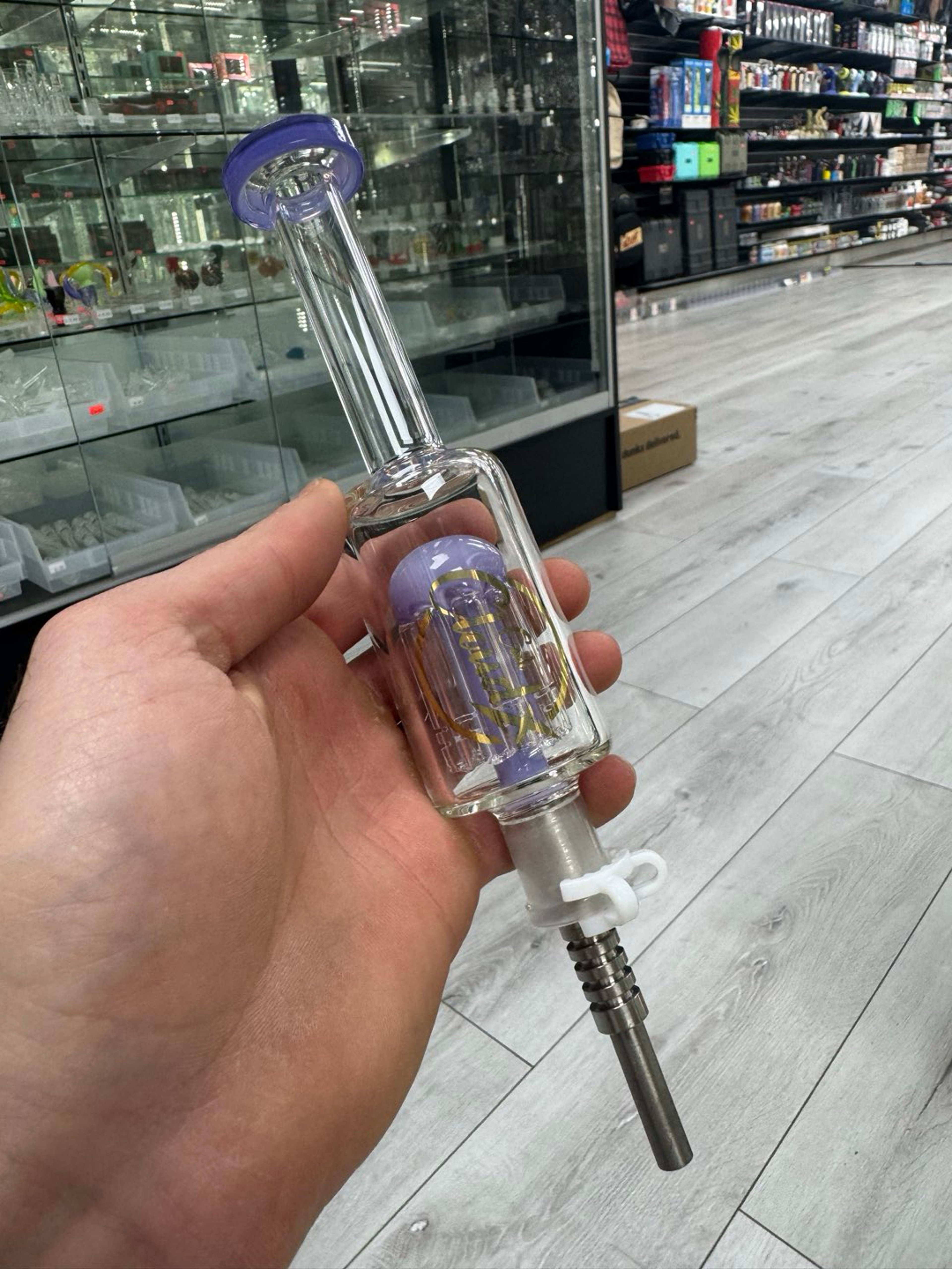 Preview pic of Cali cloudx nectar collector 14mm tip purple