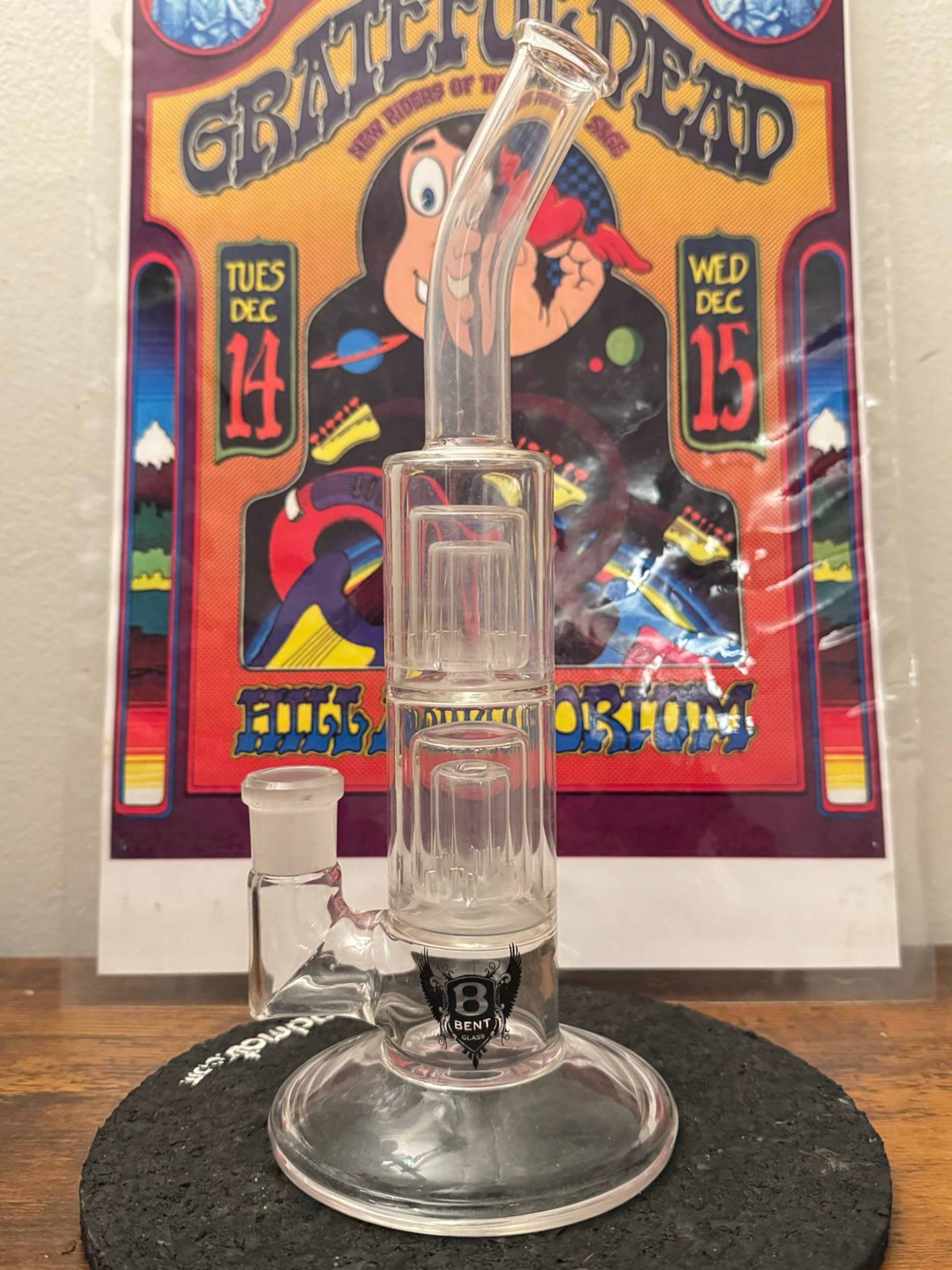 Bent Glass double capsule perc Rig image 0