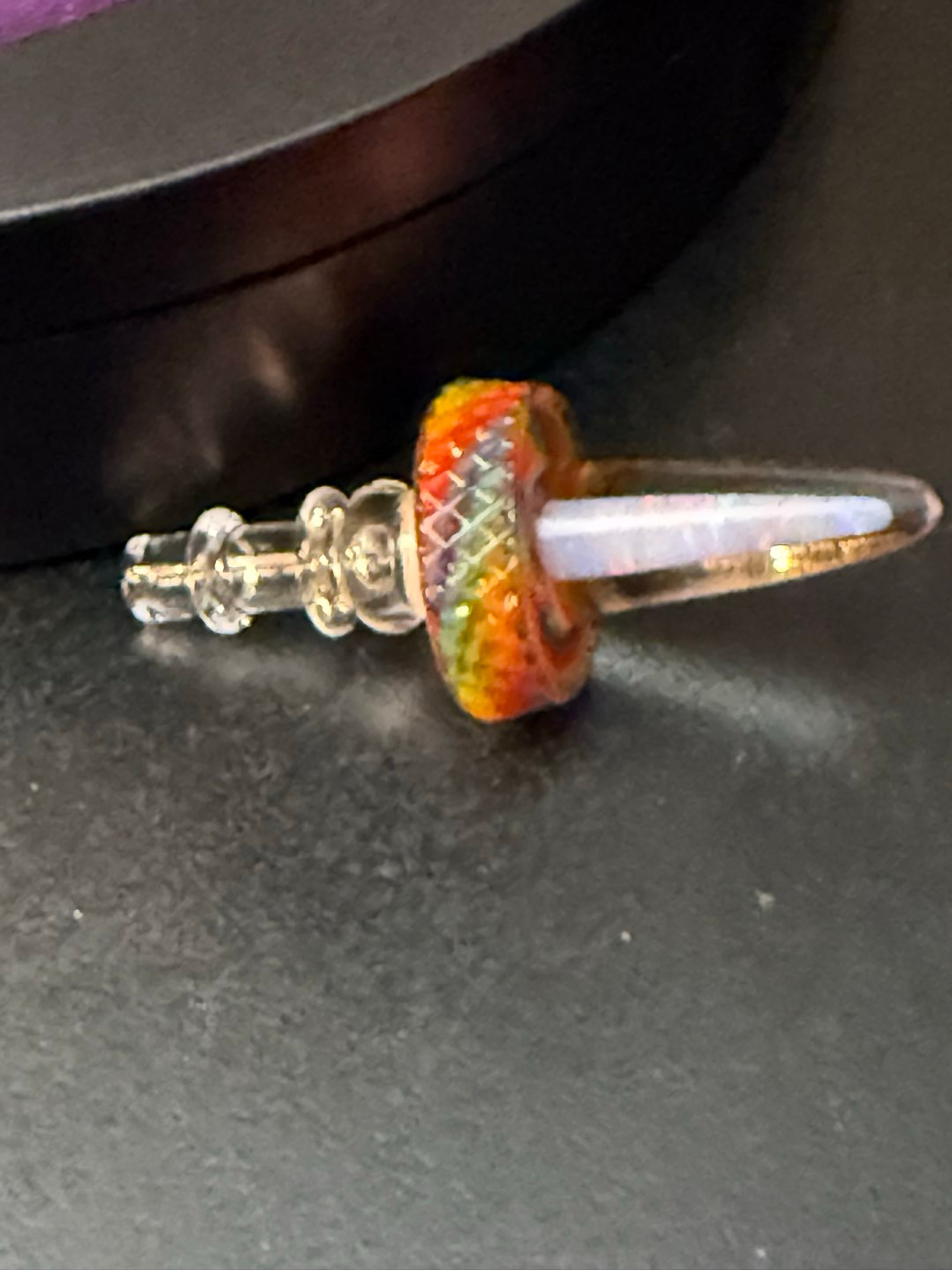 Preview pic of Juicy Bones spike XL Joystick w/opal (Rainbow)