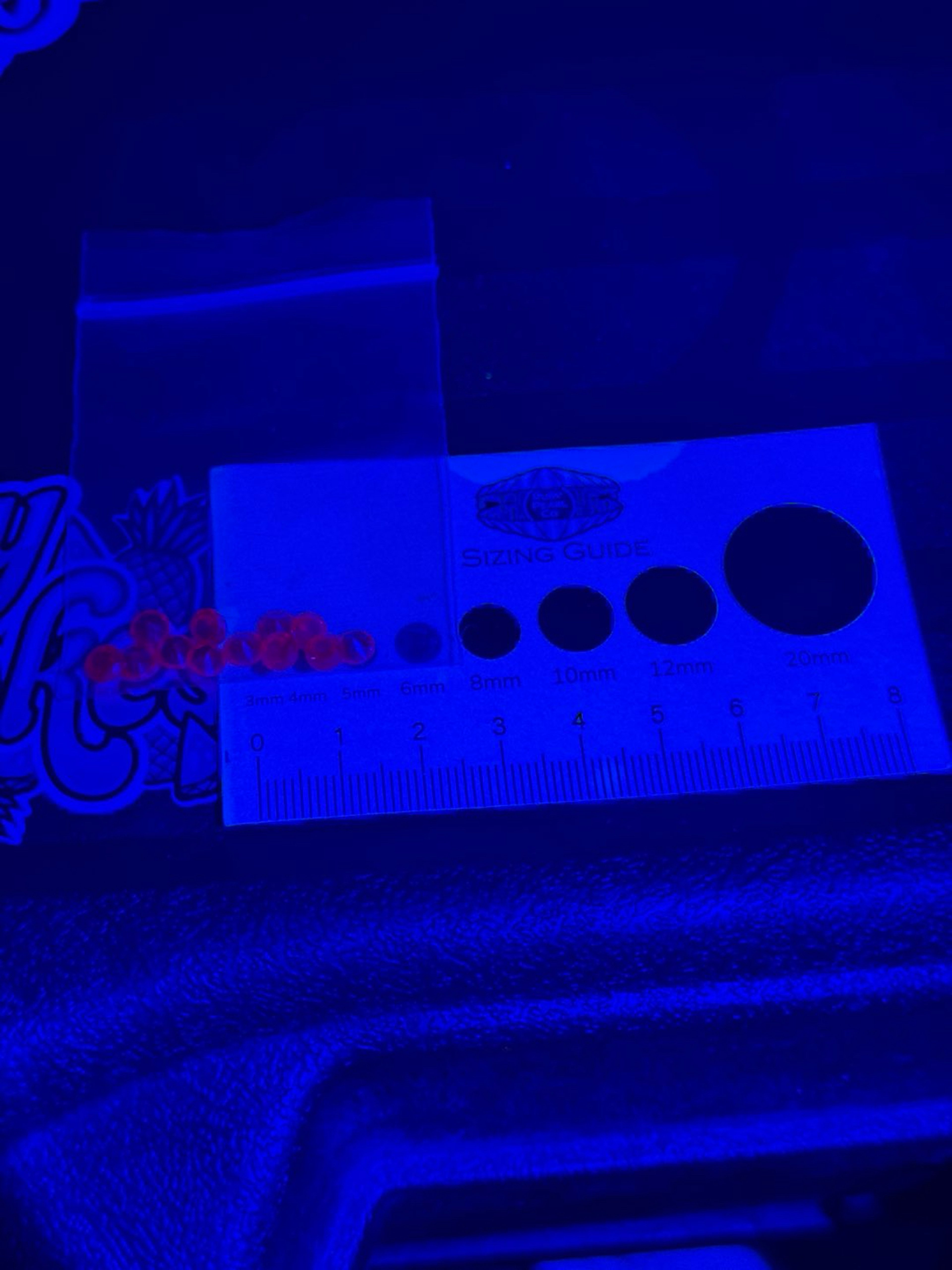 Preview pic of Ruby 5mm diamond facetted pearls