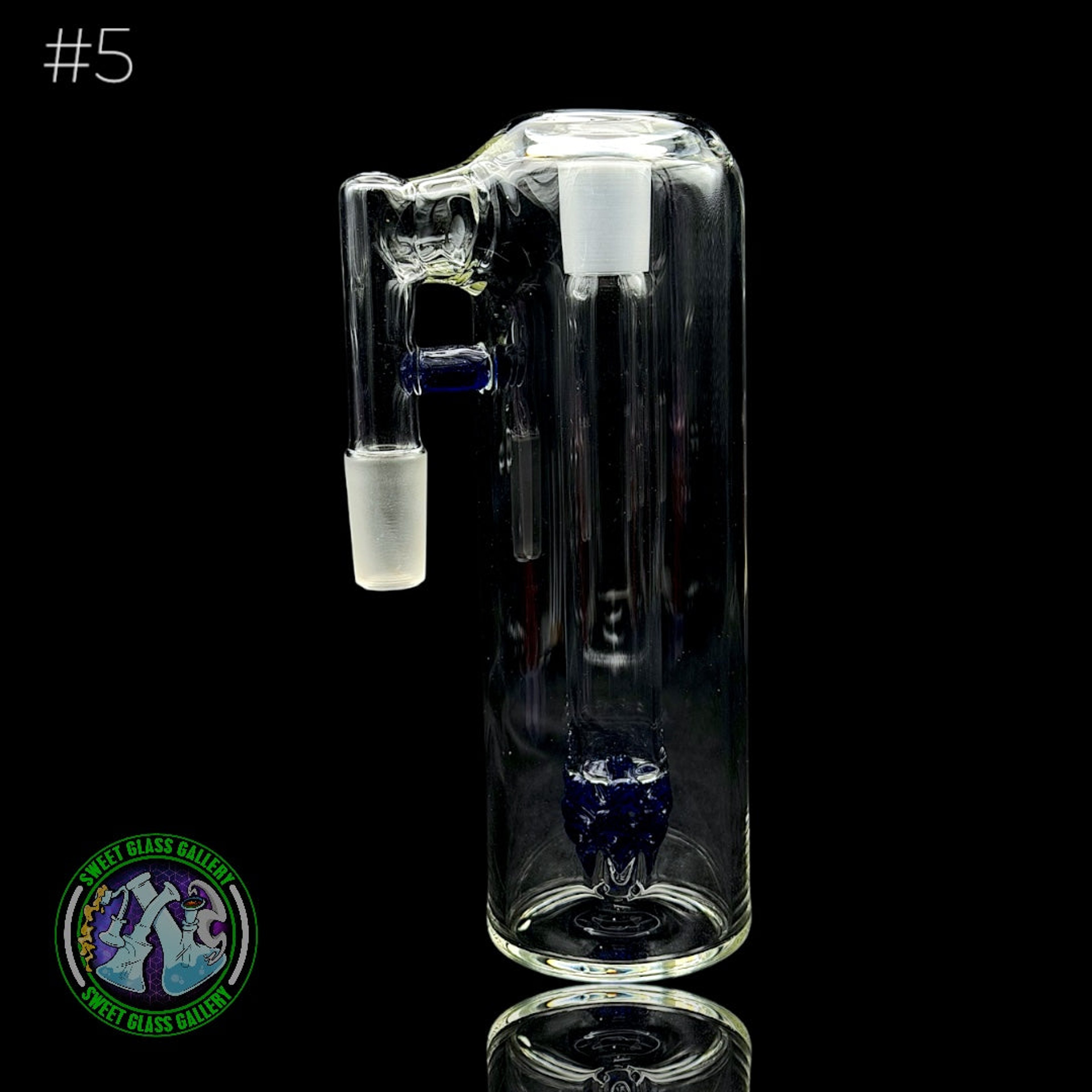 Preview pic of Fluid Glass - Ash Catcher #5 - 14mm Blue Blizzard