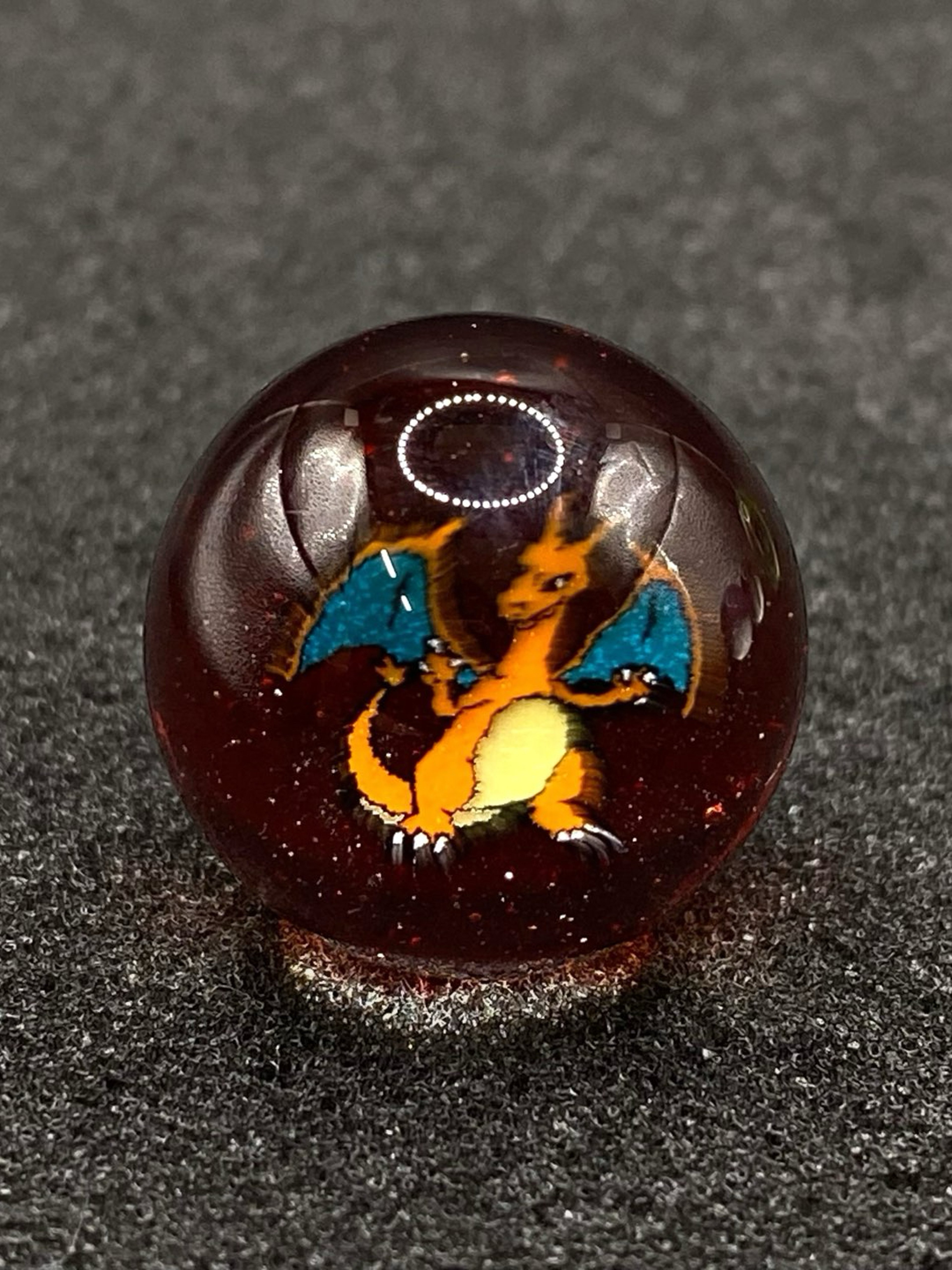 Pokemon Charizard Marble Top by Keys Glass image 0