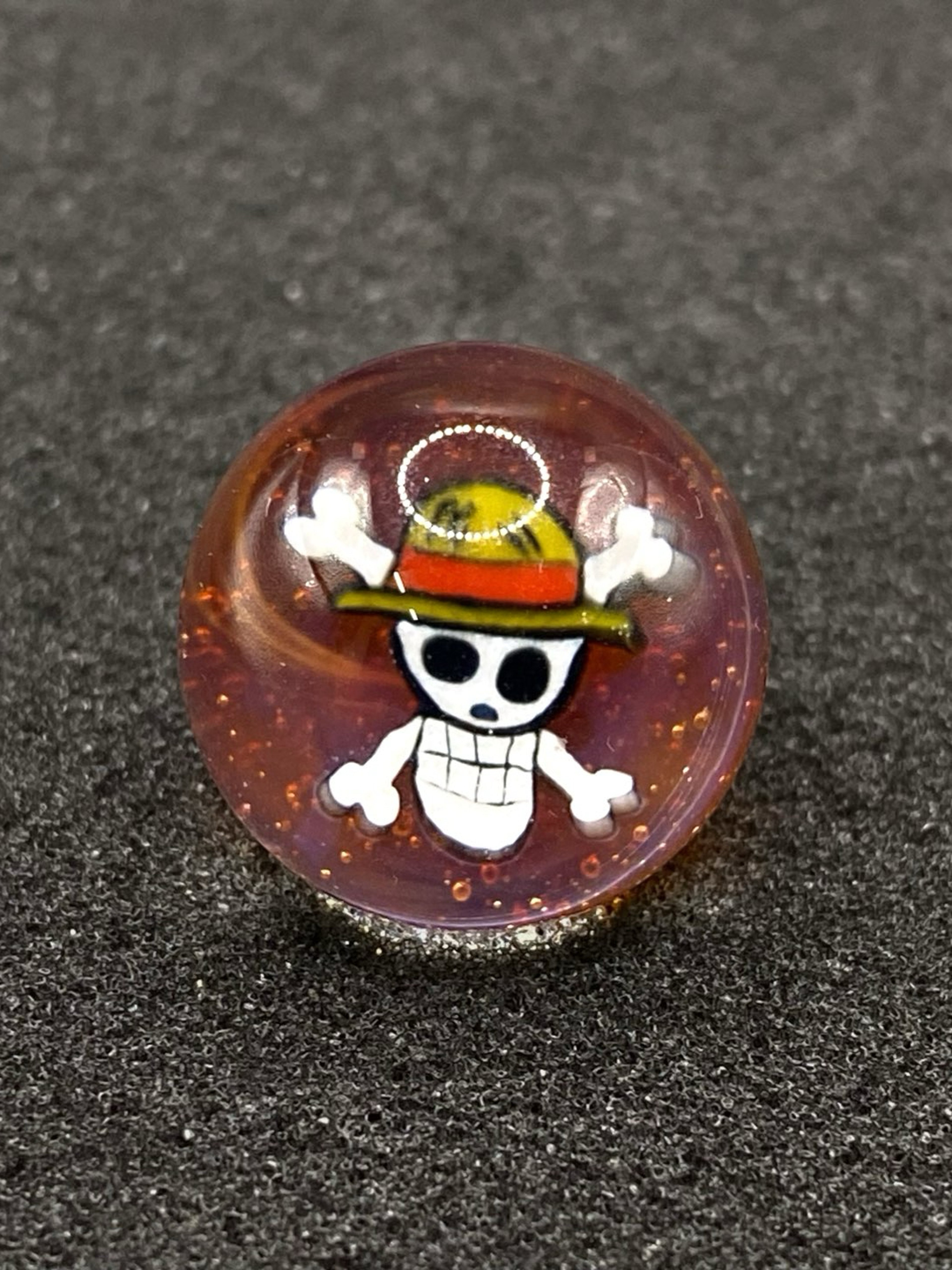 One Piece Skull Marble Top by Keys Glass image 0