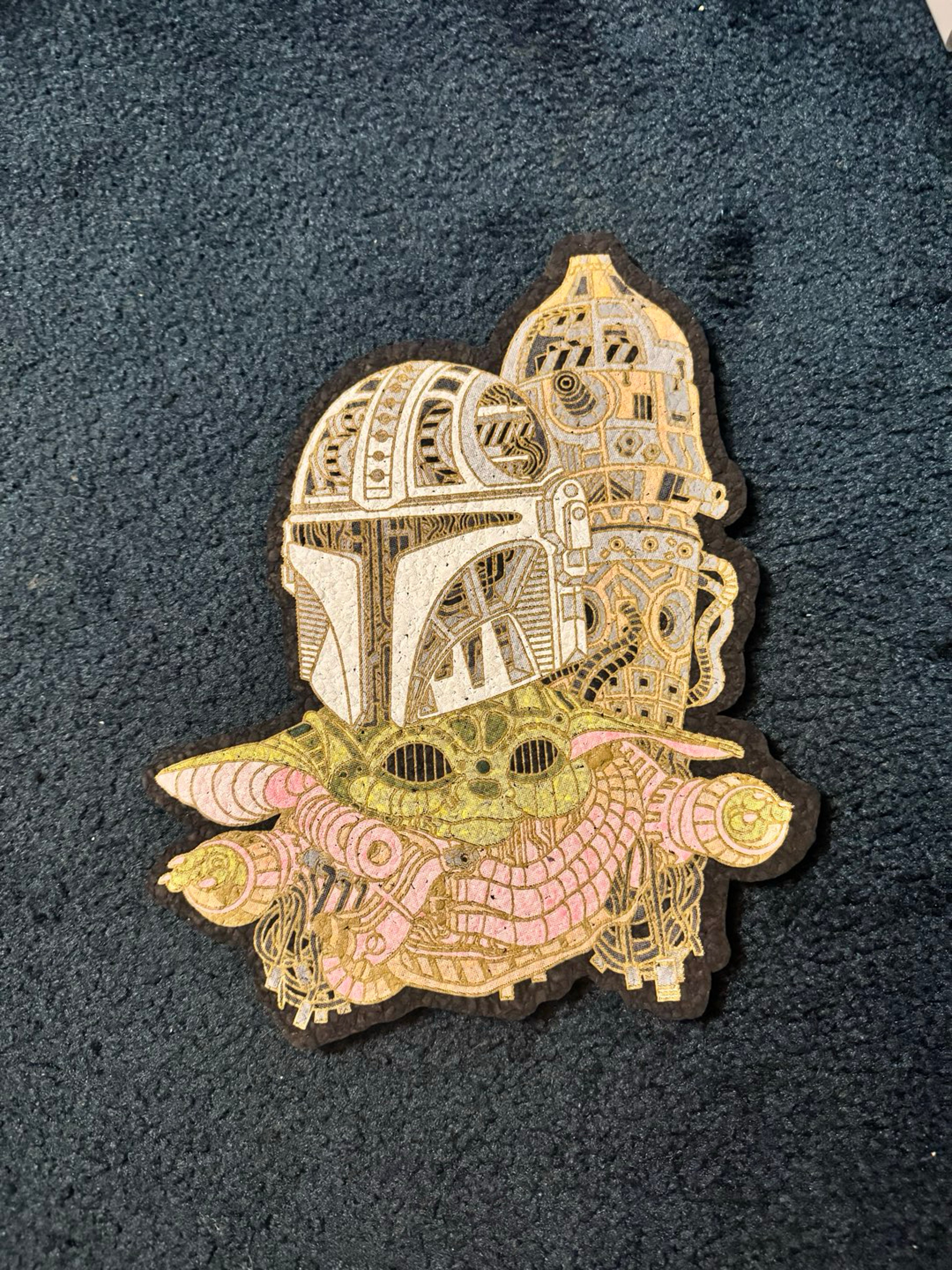 Preview pic of The Mandalorian moodmat non uv glow Star Wars moodmat