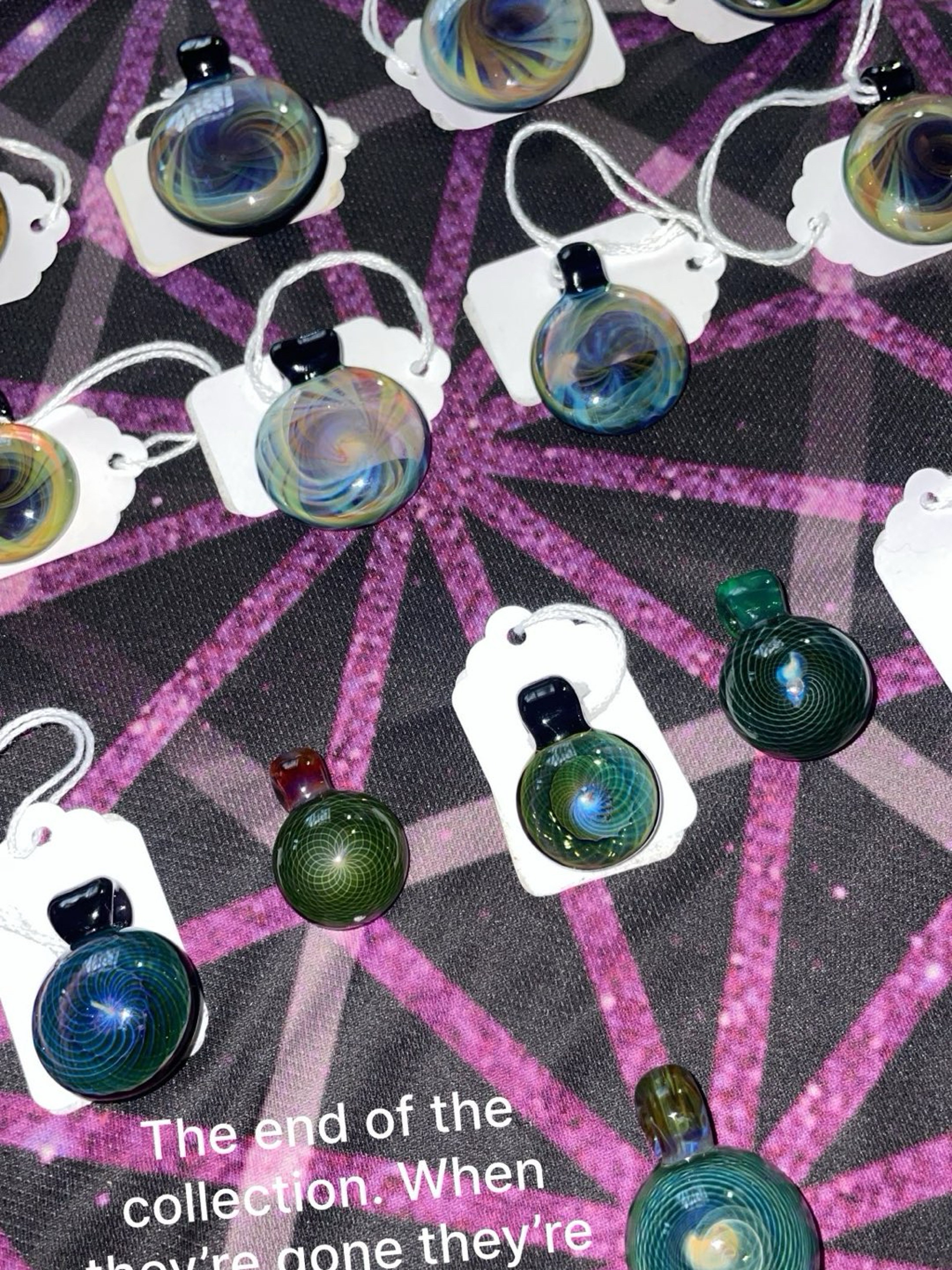 Preview pic of Fume Swirl Pendants