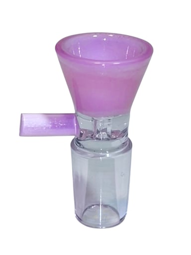 Preview pic of Bubblegum Pink Glass Iridescent Slide