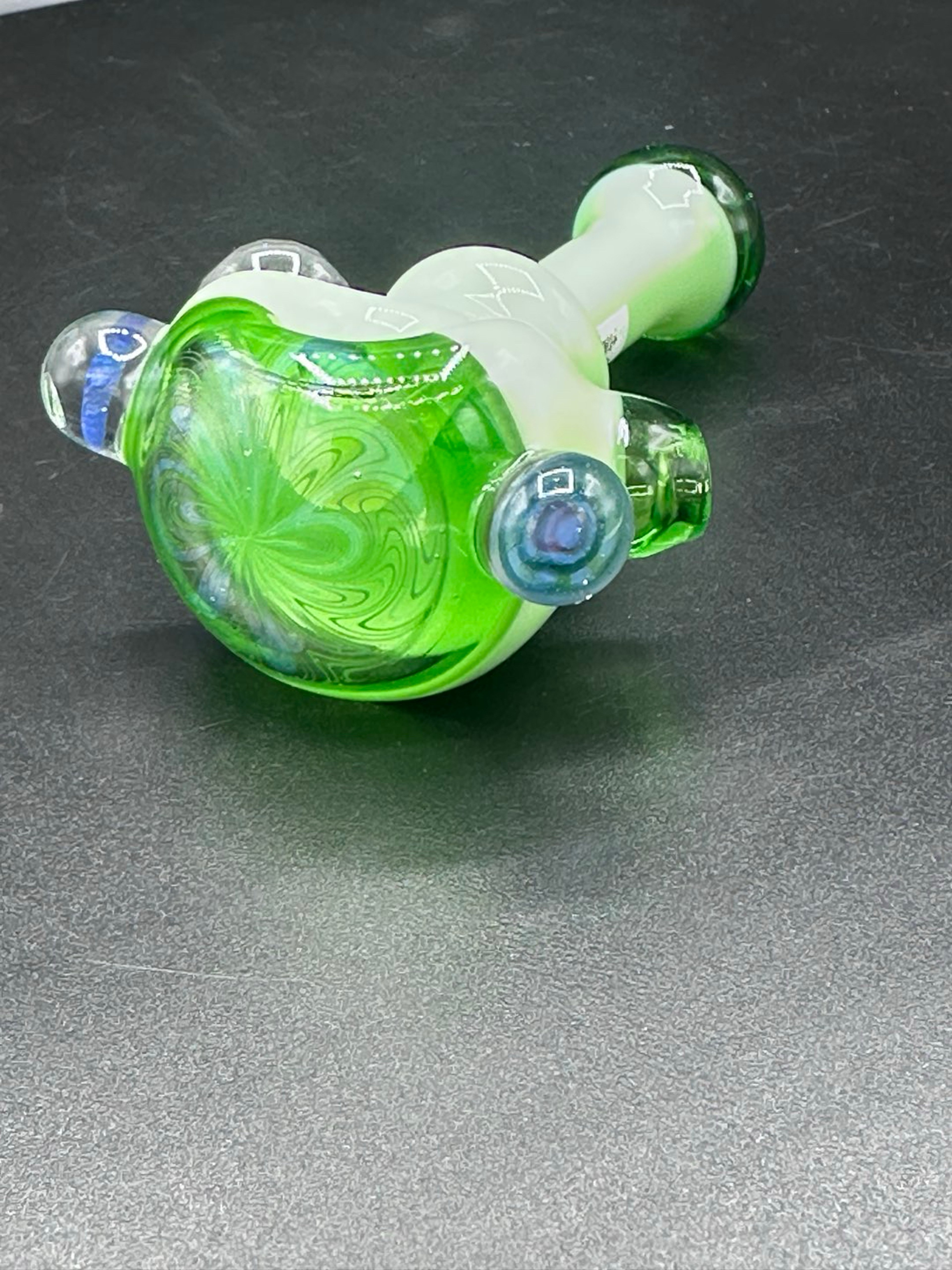 Green Faceted Spoon image 0