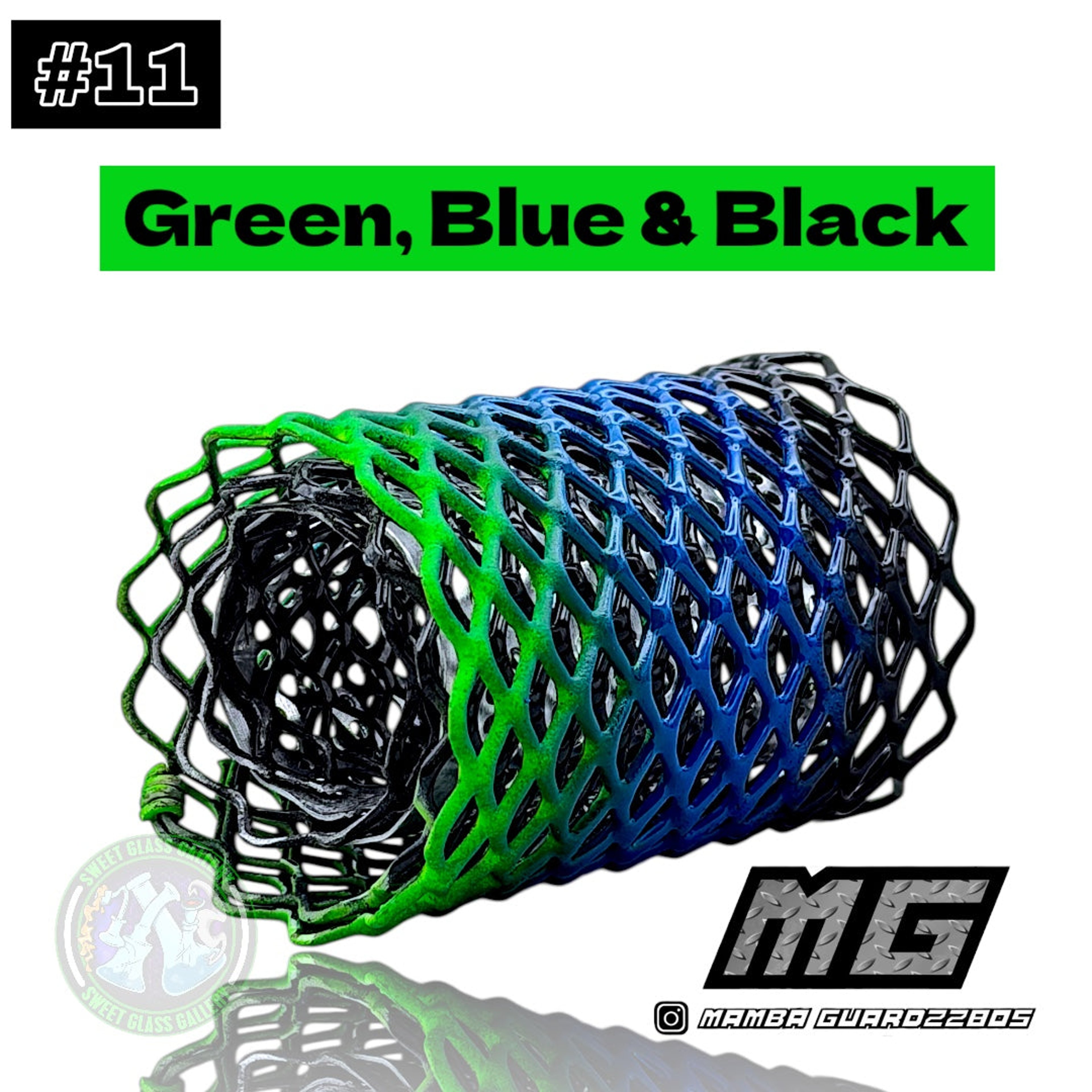 Preview pic of Mamba Guardzz - Heat Cage #11 Blazer GT8000 Guard (Green, Blue & Black)