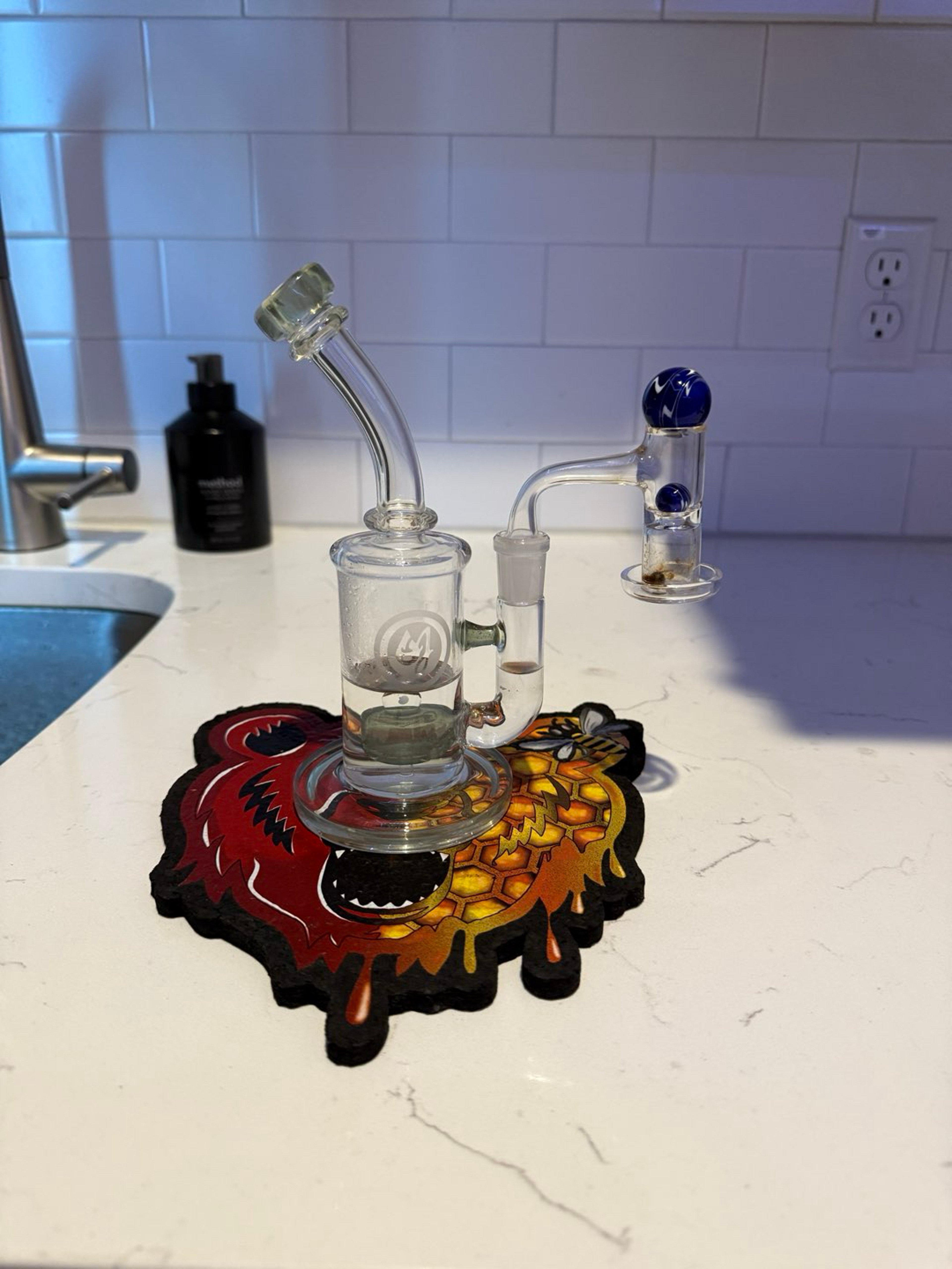 OJ Flame Rig Bear Quartz Slurper image 0