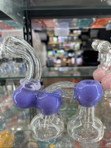 Preview pic of Dual Chamber Bubbler Pipe in Purple