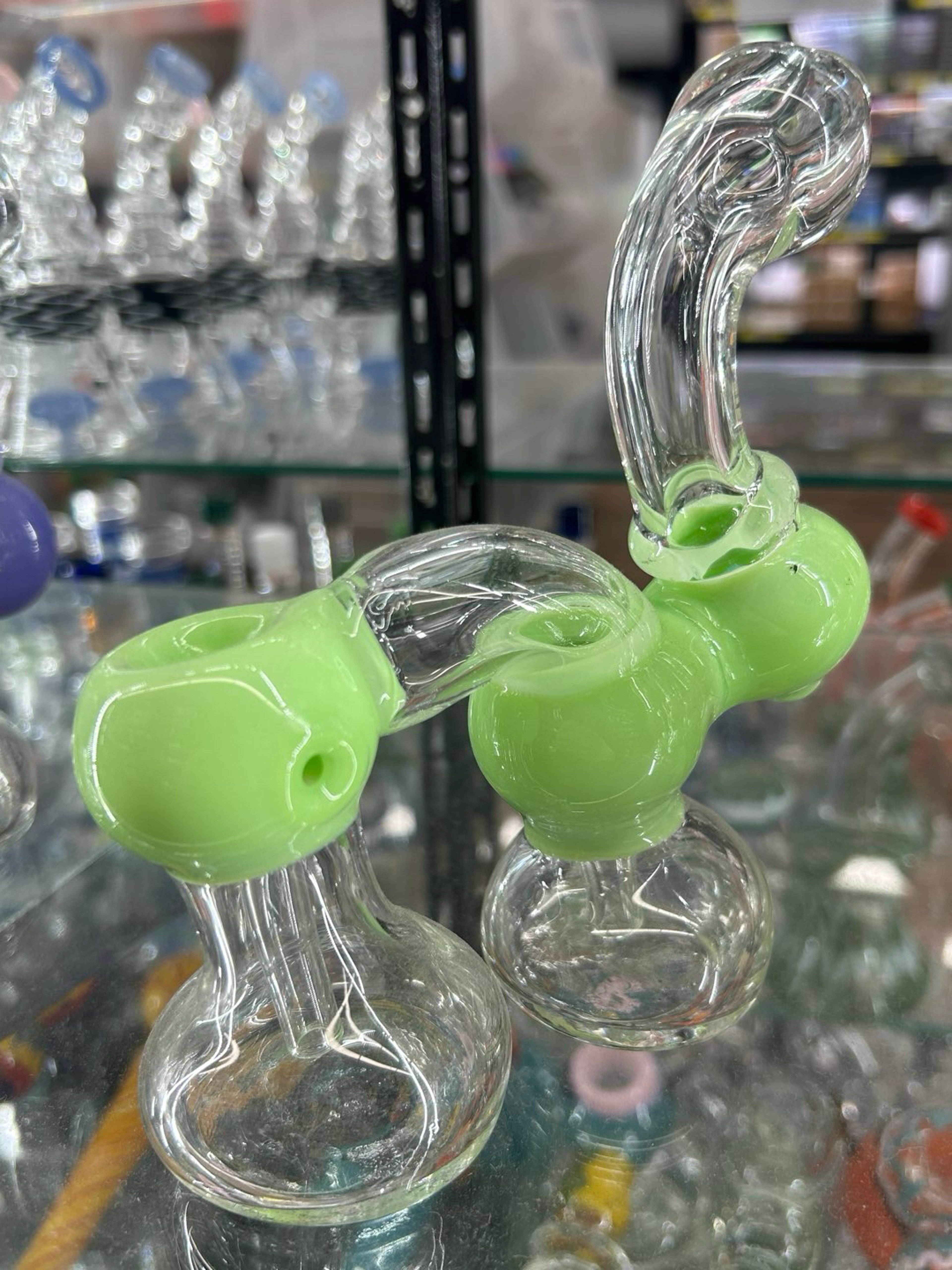 Preview pic of Dual Chamber Bubbler in Slime Green 💚