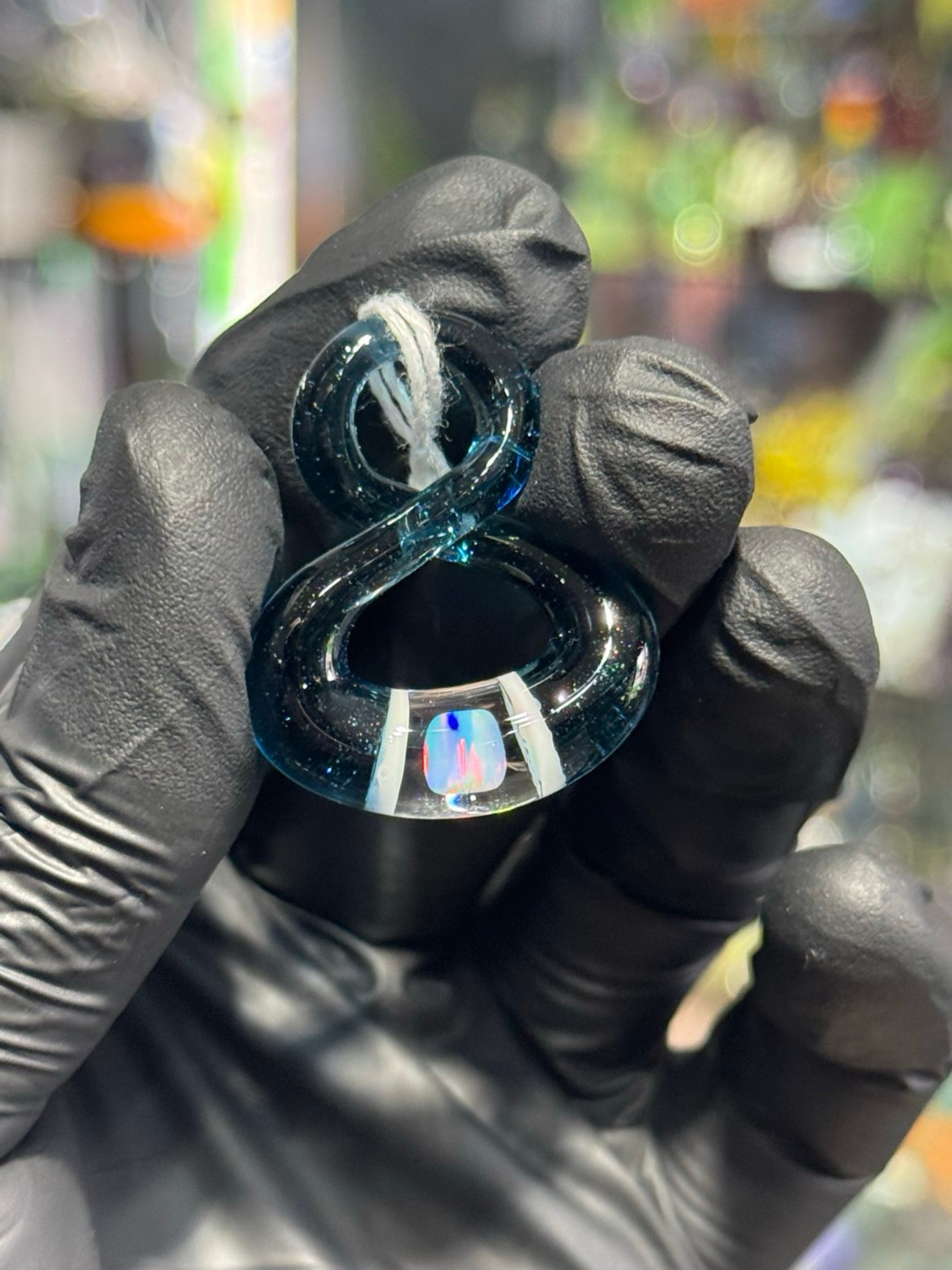 Preview pic of Blue Stardust Figure 8 Pendant by Natey Love