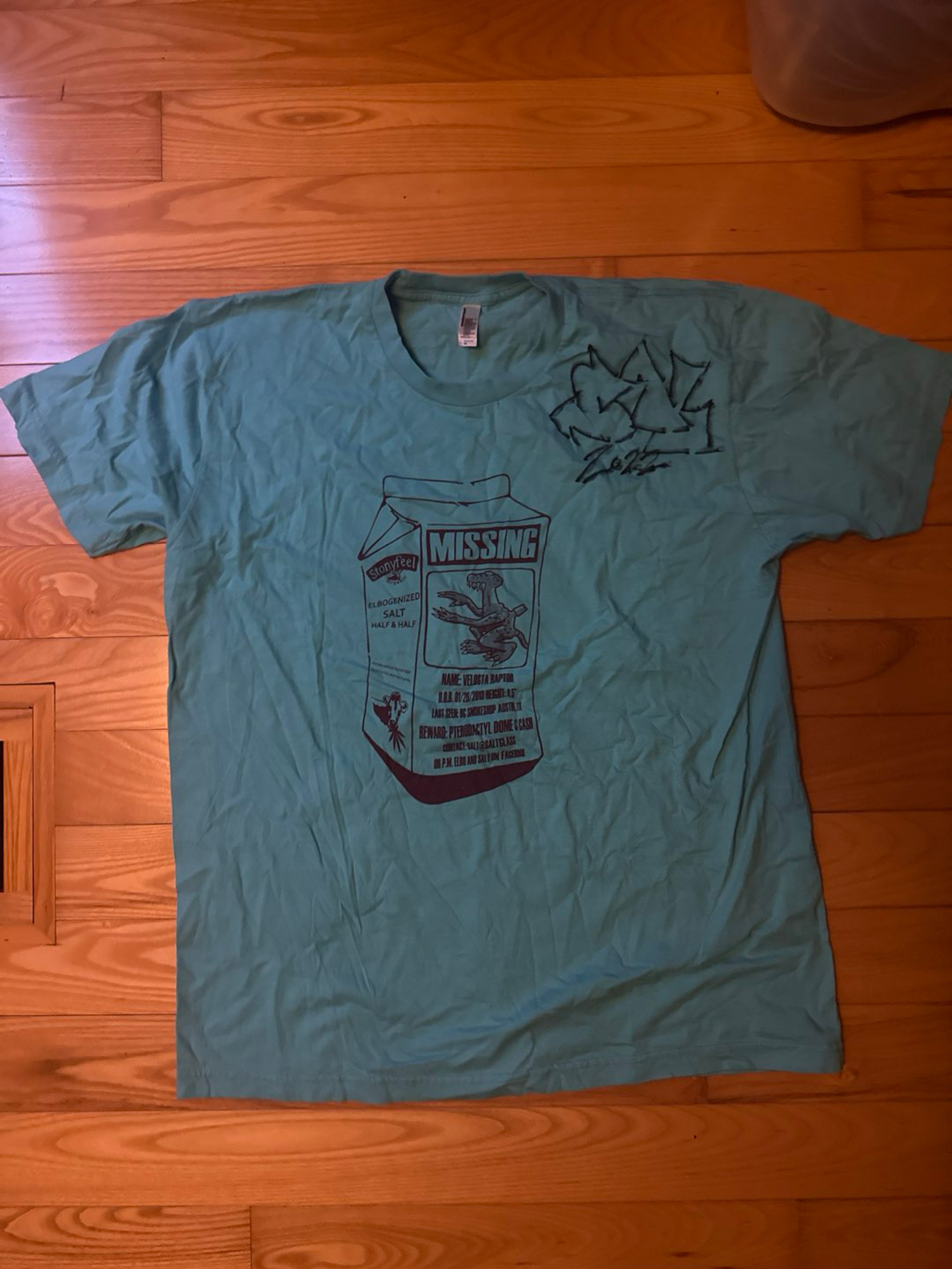 Preview pic of New Salt Glass Autographed T-Shirt size XL