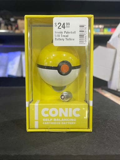 Preview pic of Iconic Pokeball 510 Battery Yellow