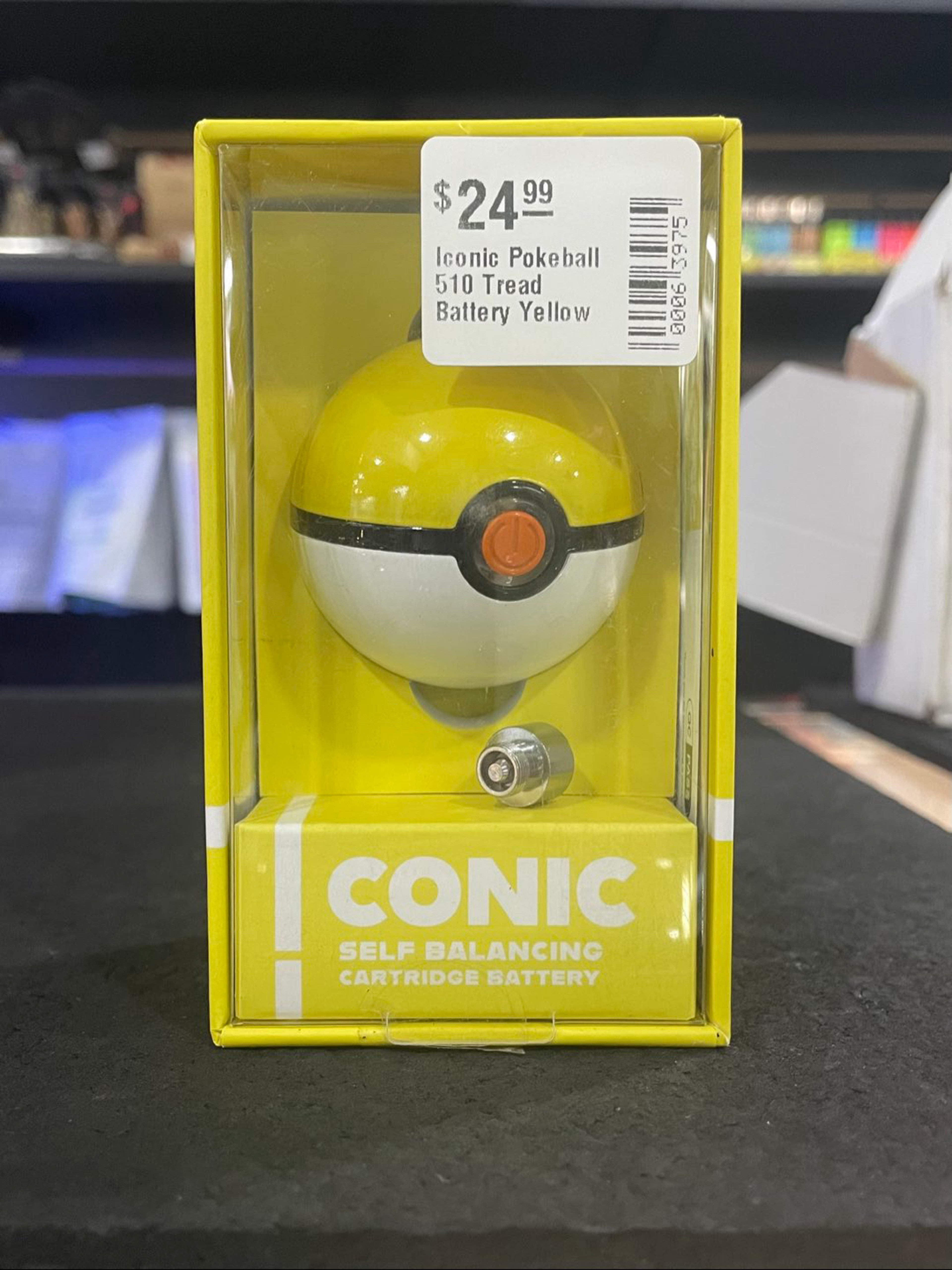 Iconic Pokeball 510 Battery Yellow image 0