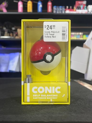 Preview pic of Iconic Pokeball 510 Battery Red