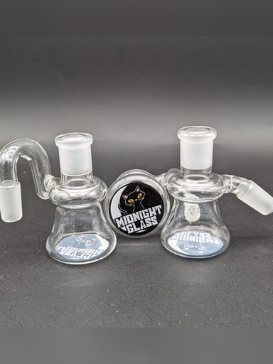 Preview pic of MIDNIGHT GLASS CLEAR DRY ASH CATCHER 14MM