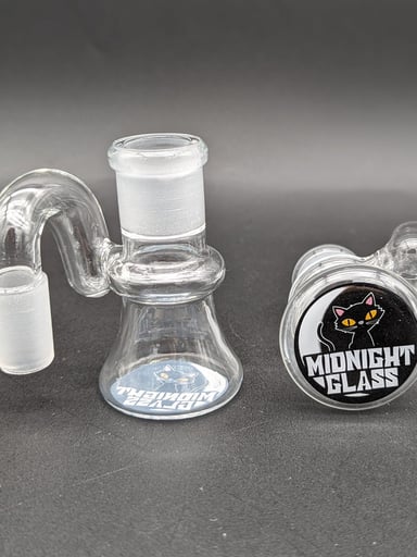 Preview pic of MIDNIGHT GLASS CLEAR DRY ASH CATCHER 18MM