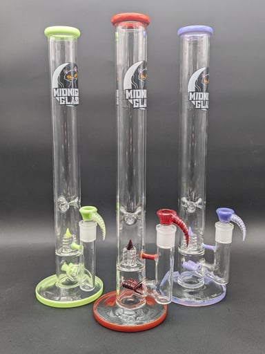 Preview pic of MIDNIGHT GLASS DUAL INLINE + INV3 BONG