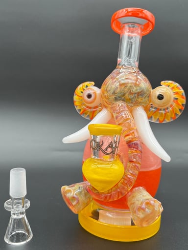 Preview pic of LOOKAH 9" MINI MULTICOLORED ELEPHANT
