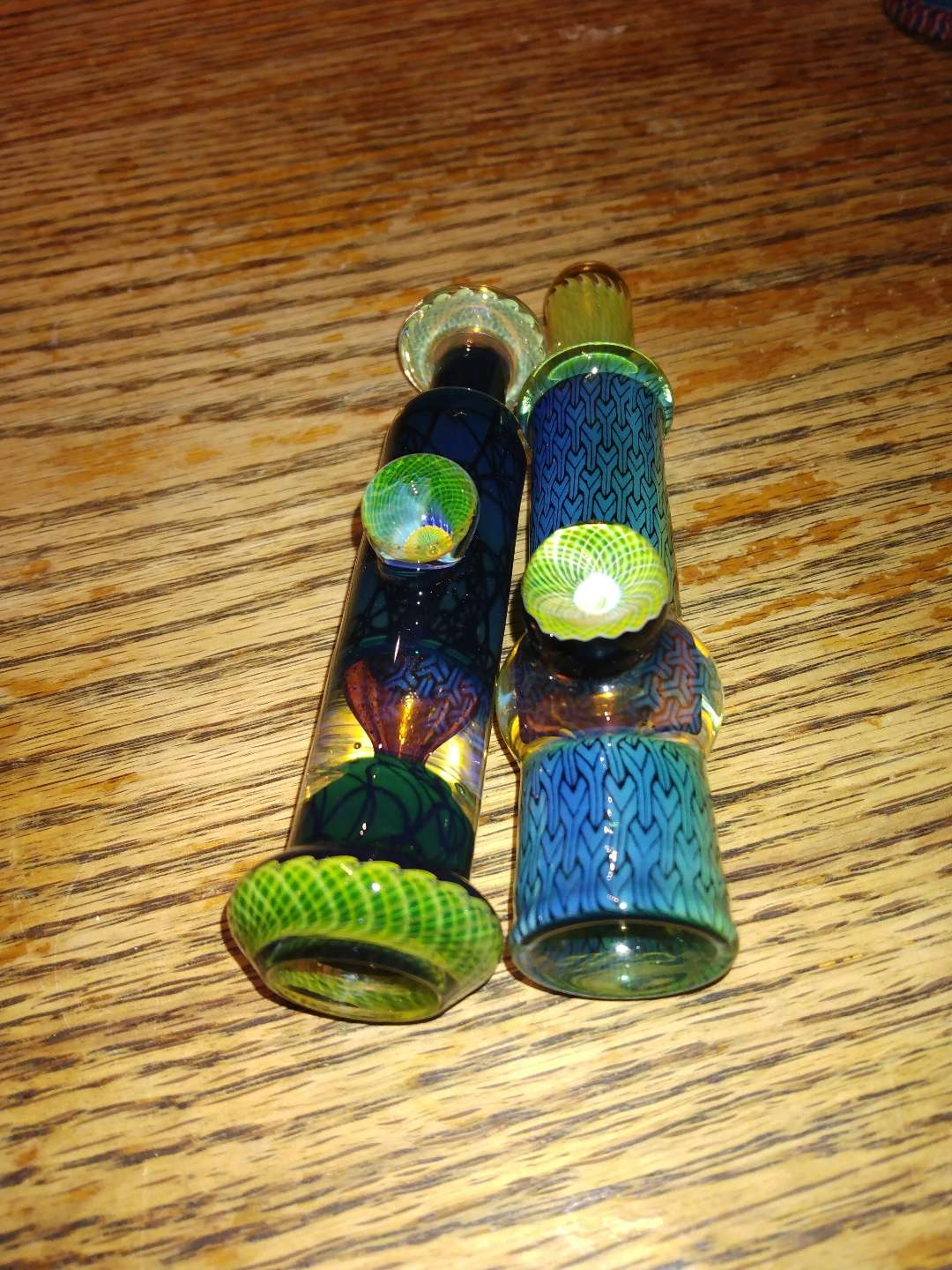 Preview pic of Star seed glass chillum/blunt holders