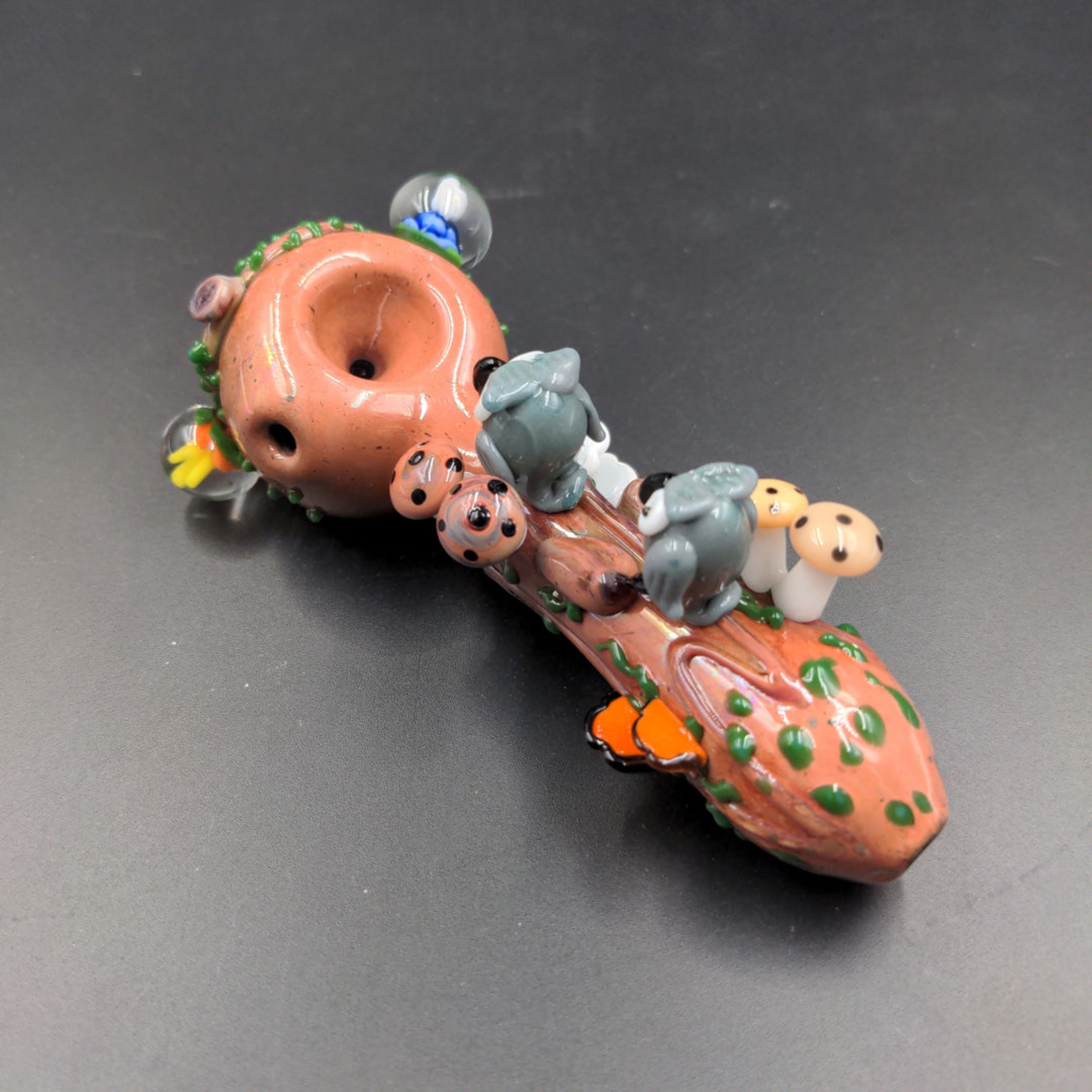 Preview pic of EMPIRE GLASSWORKS SPOON PIPE - HOOTIE'S FOREST - SMALL