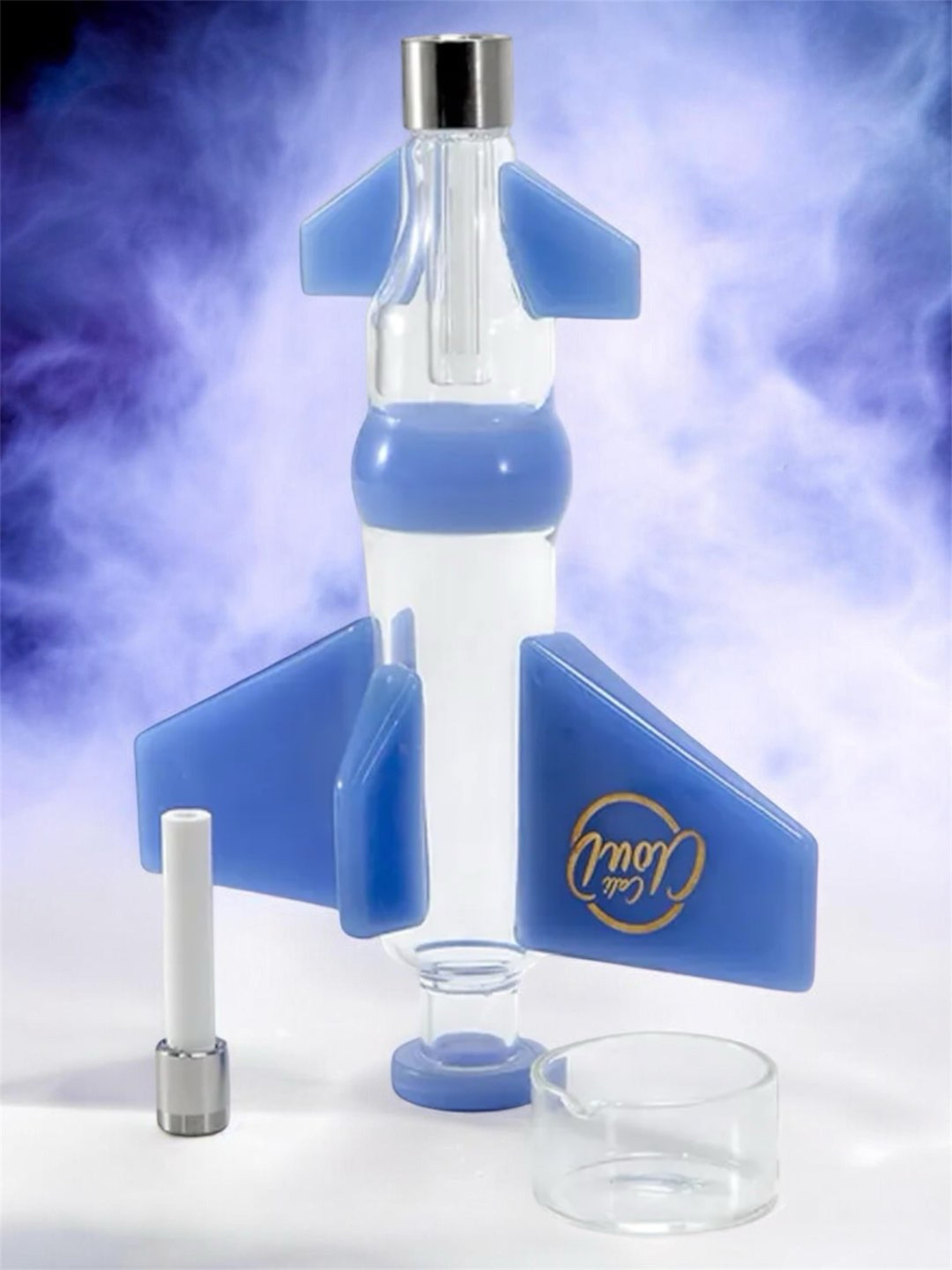 Cali CloudX 8” Fighter Jet ✈️ Nectar Collector Kit in Milky Blue image 0