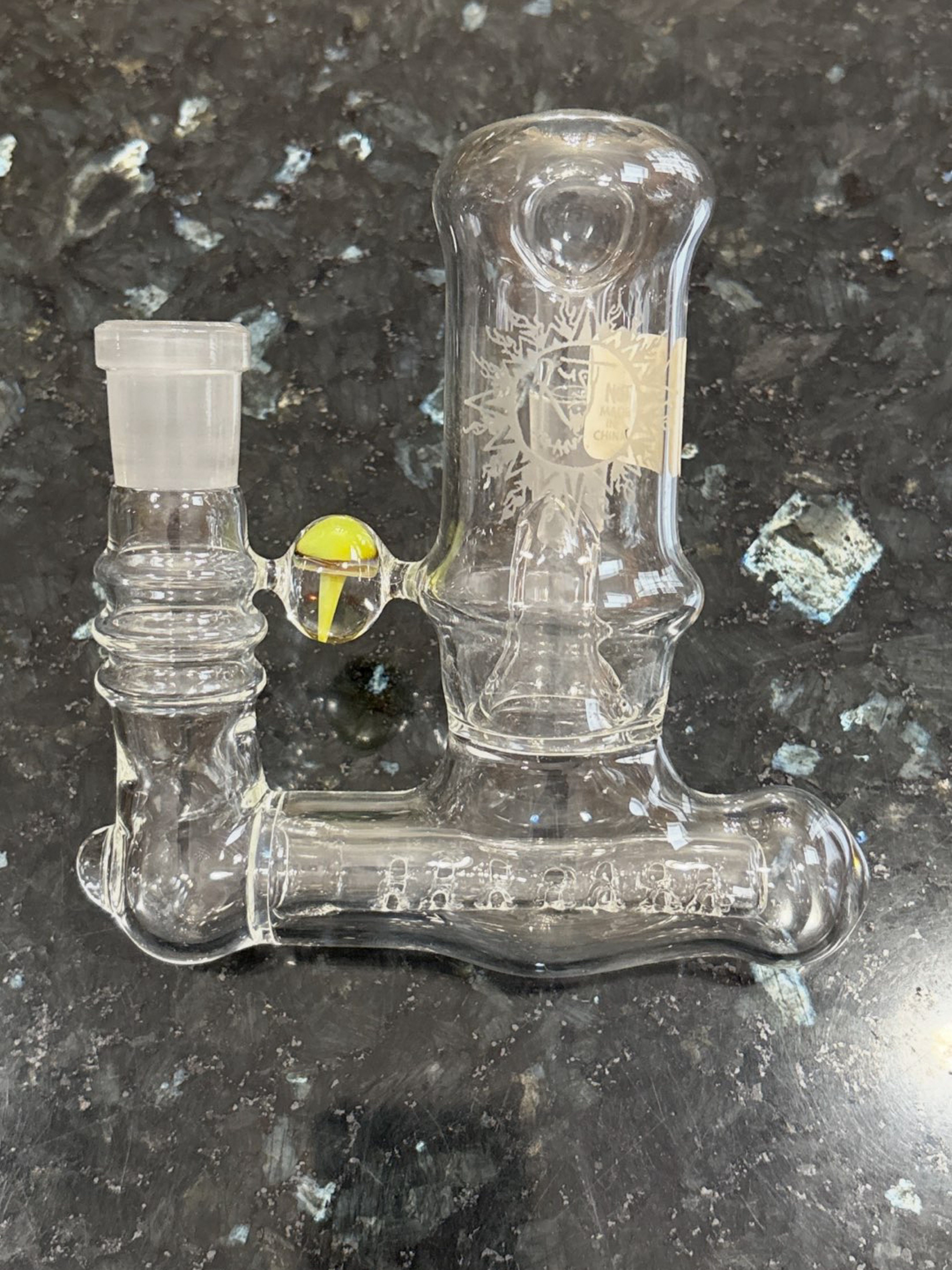 Preview pic of Rusty Glass Inline Double Gridded To Splashguard Ashcatcher