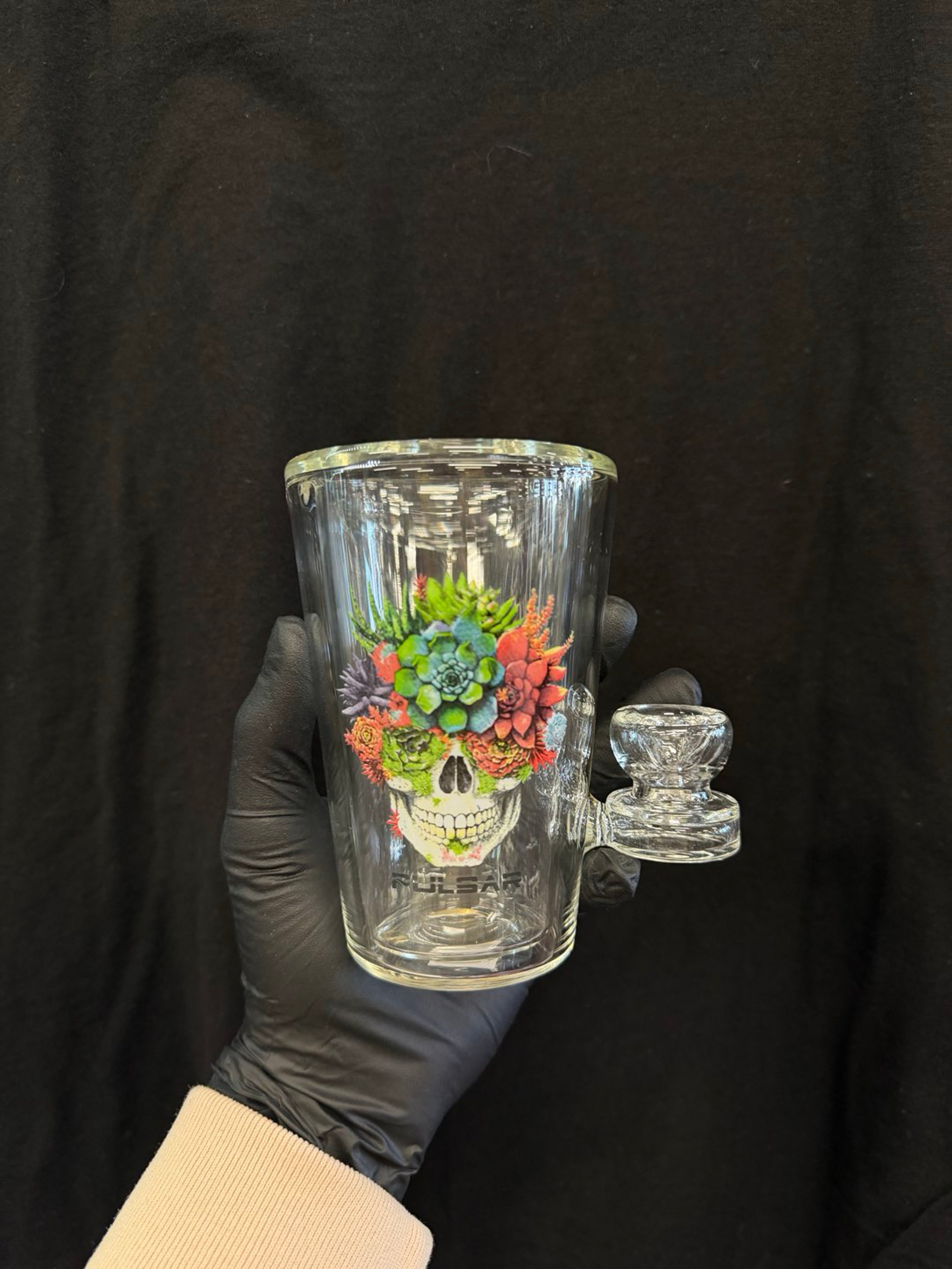 Succulent Smile Glass Tumbler Pipe image 0