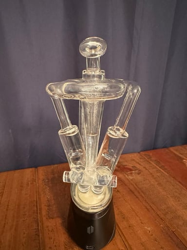 Preview pic of NIB Glass Mini V Twin Dual Piston Recylcer - 2024 # 11 with Nanuk 905 case