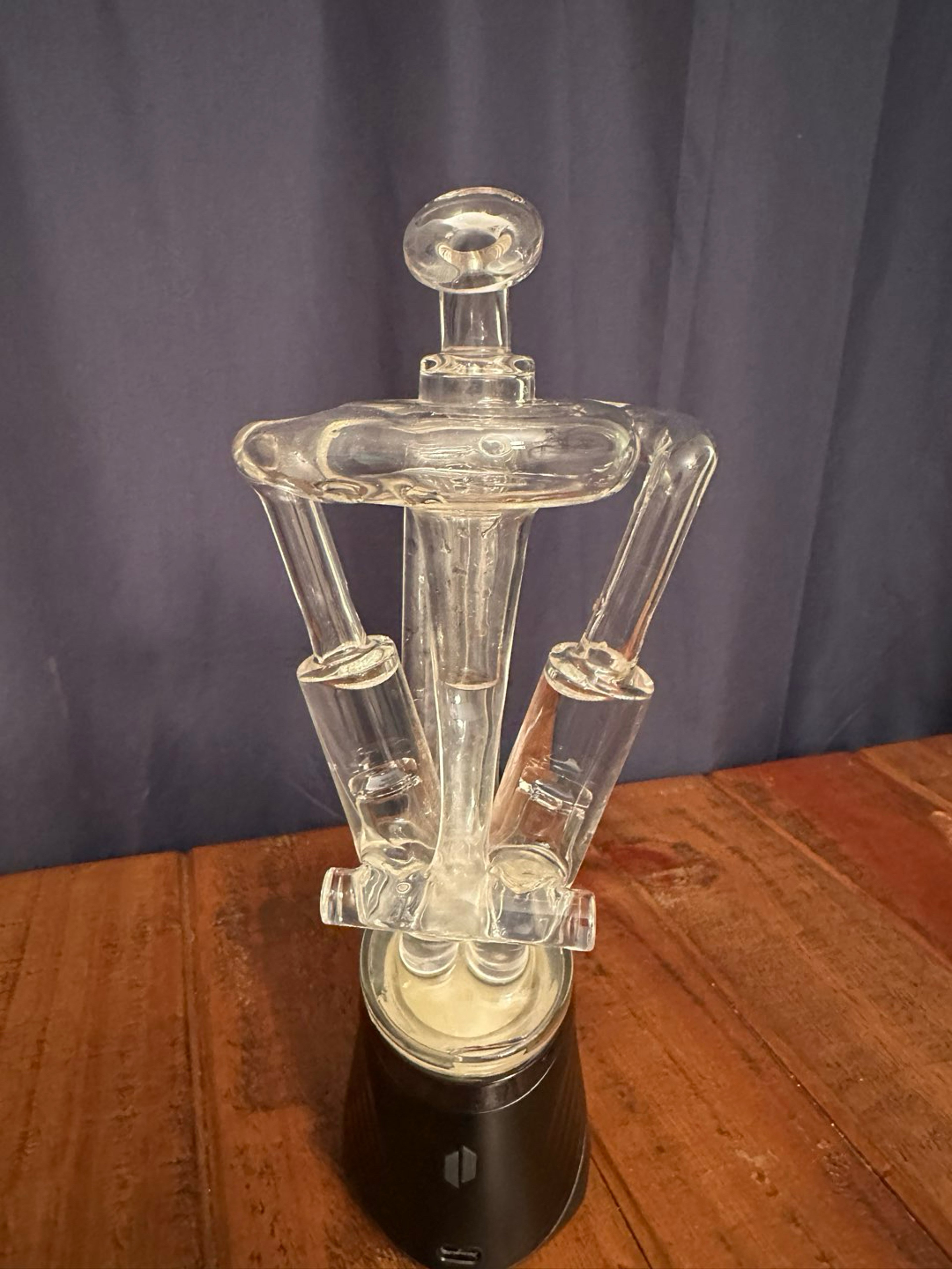 Preview pic of NIB Glass Mini V Twin Dual Piston Recylcer - 2024 # 11 with Nanuk 905 case