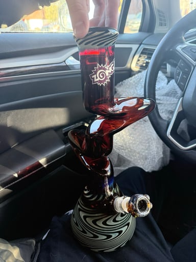 Preview pic of Custom 2 kink silver fume full color worked zong