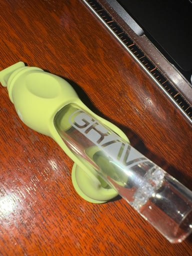 Preview pic of Two Grav Silocone One-Hitter’s with Glass Screen