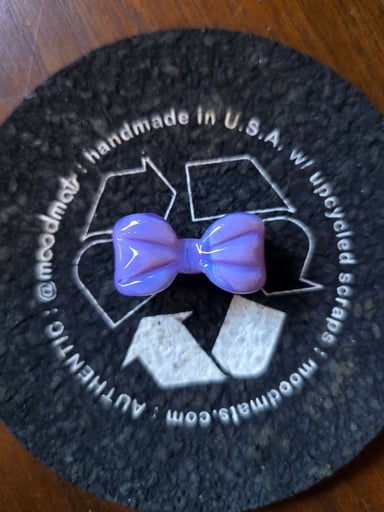 Preview pic of Pink Slyme Anthea Glass Bow Pendant