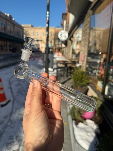 Preview pic of RARE - Chameleon Glass Monsoon Water Filtered Hand Pipes: Spill-Proof