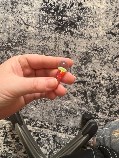 Preview pic of Pink and opal colored glass 3d xl joystick