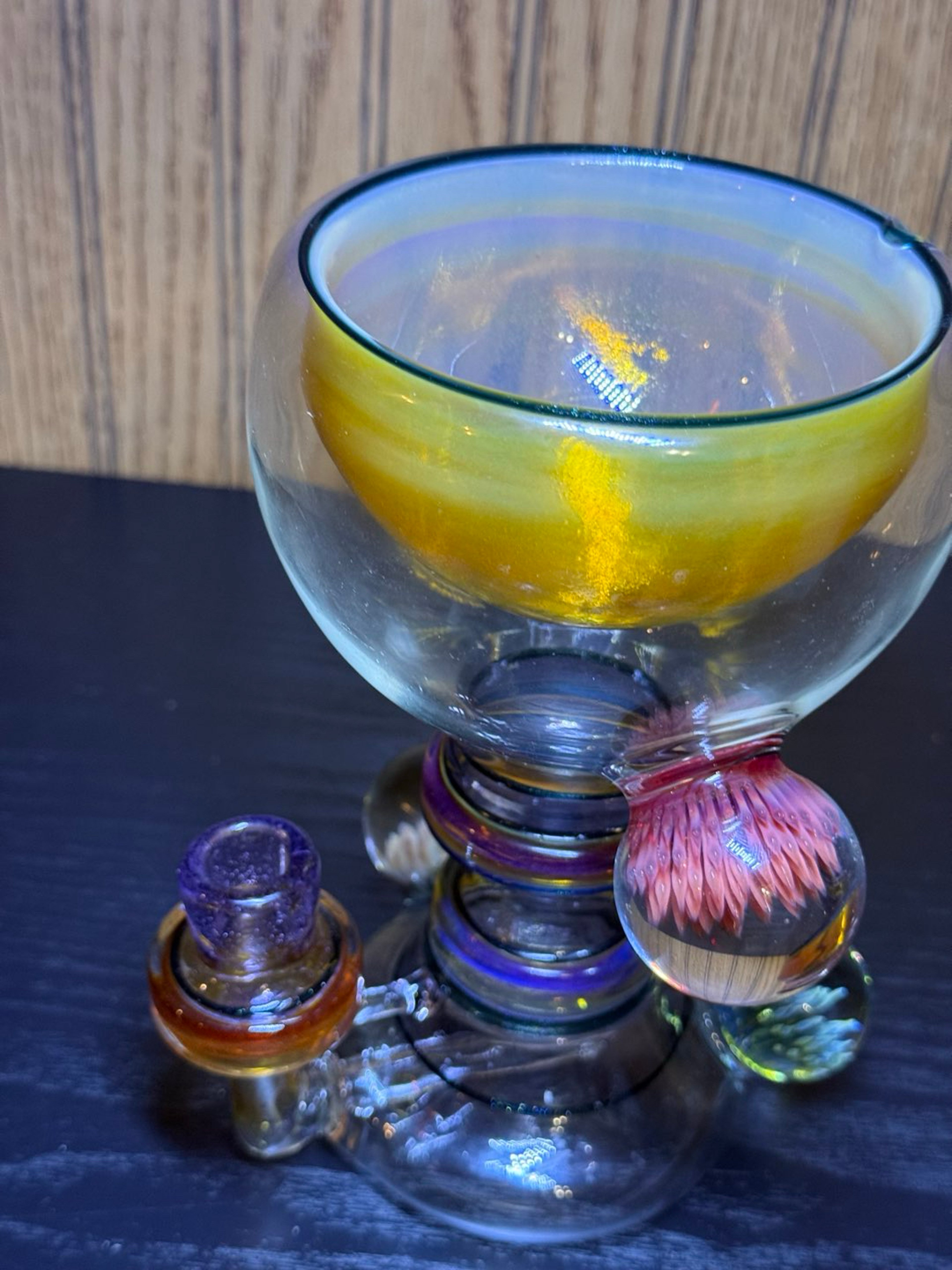 Preview pic of Frit glass goblet 2/2