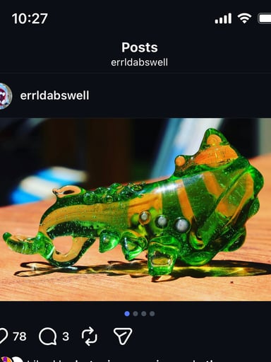 Preview pic of Rare cosmic whale pendant