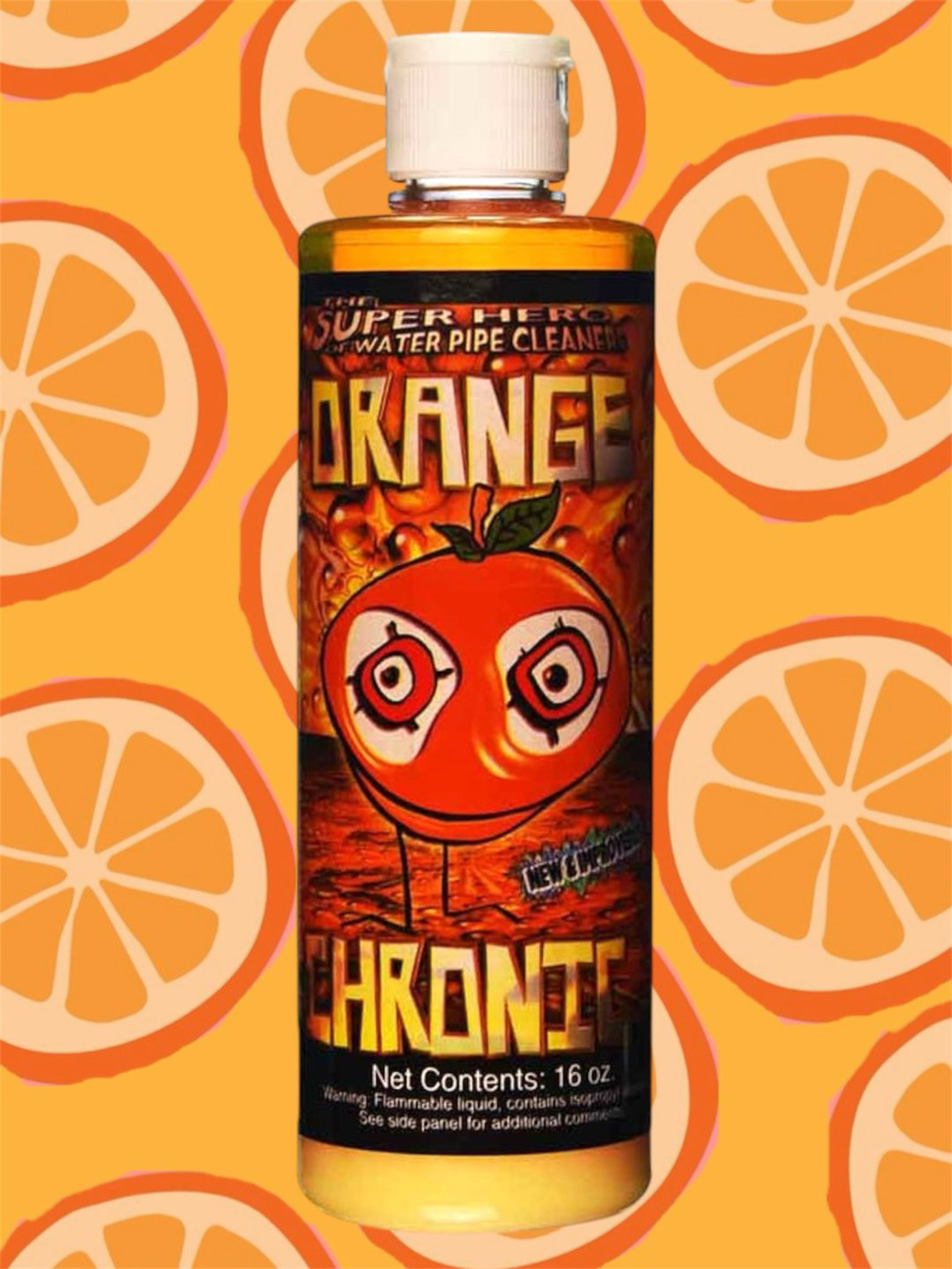 Orange Chronic 🍊The Super Hero Water Pipe Cleaner 16fl image 0