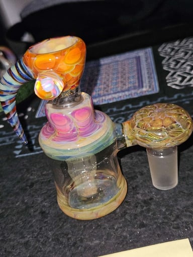 Preview pic of Sap x Kitkanz 18mm fumed dry catch + matching bowl