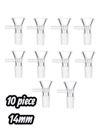 Preview pic of 14mm Male Glass Funnel Slides (10 piece)