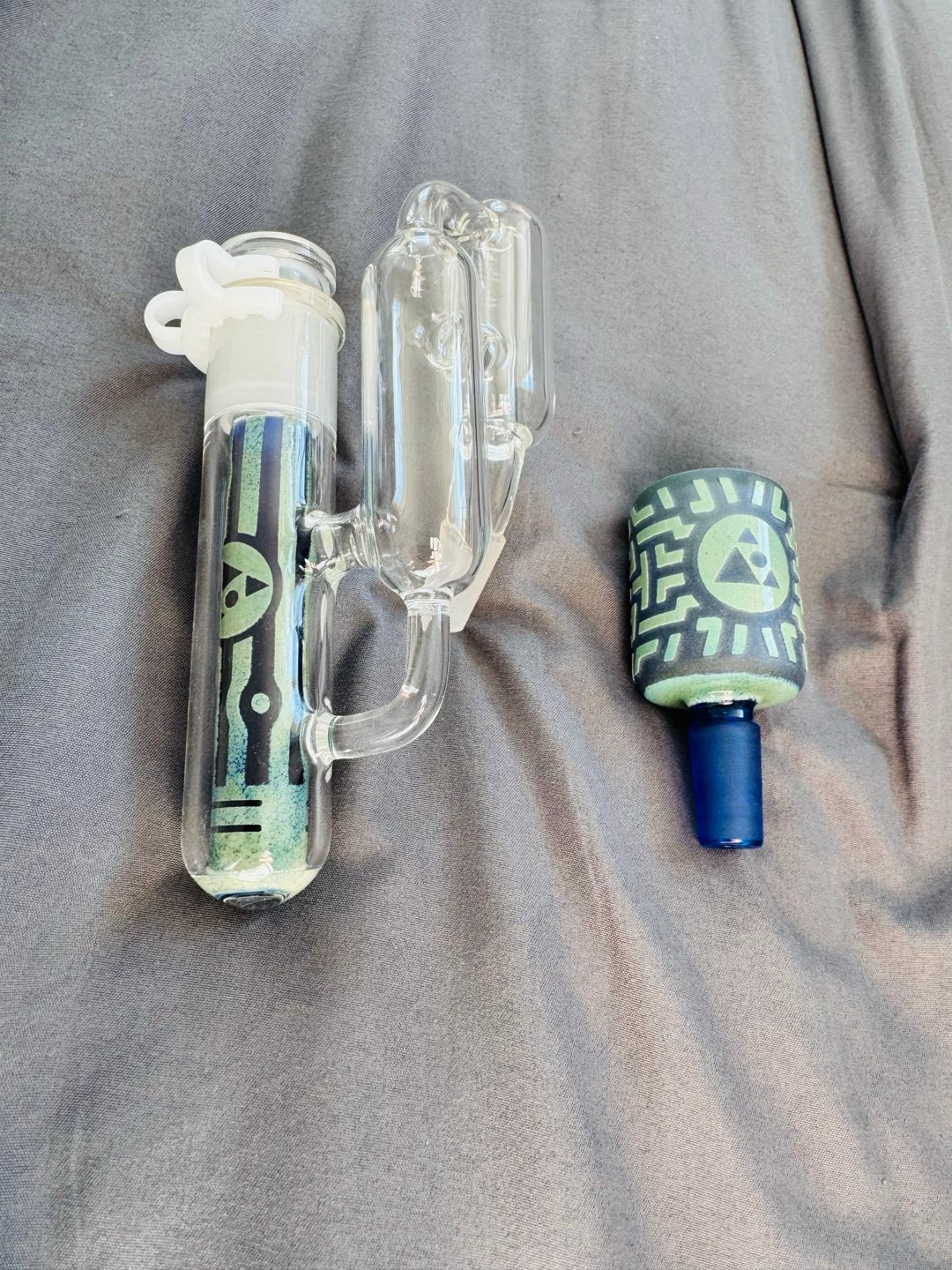 Preview pic of 🔥COMBO CUSTOM SILVER FRIT  RECYCLING ASHCATCHER COMBO