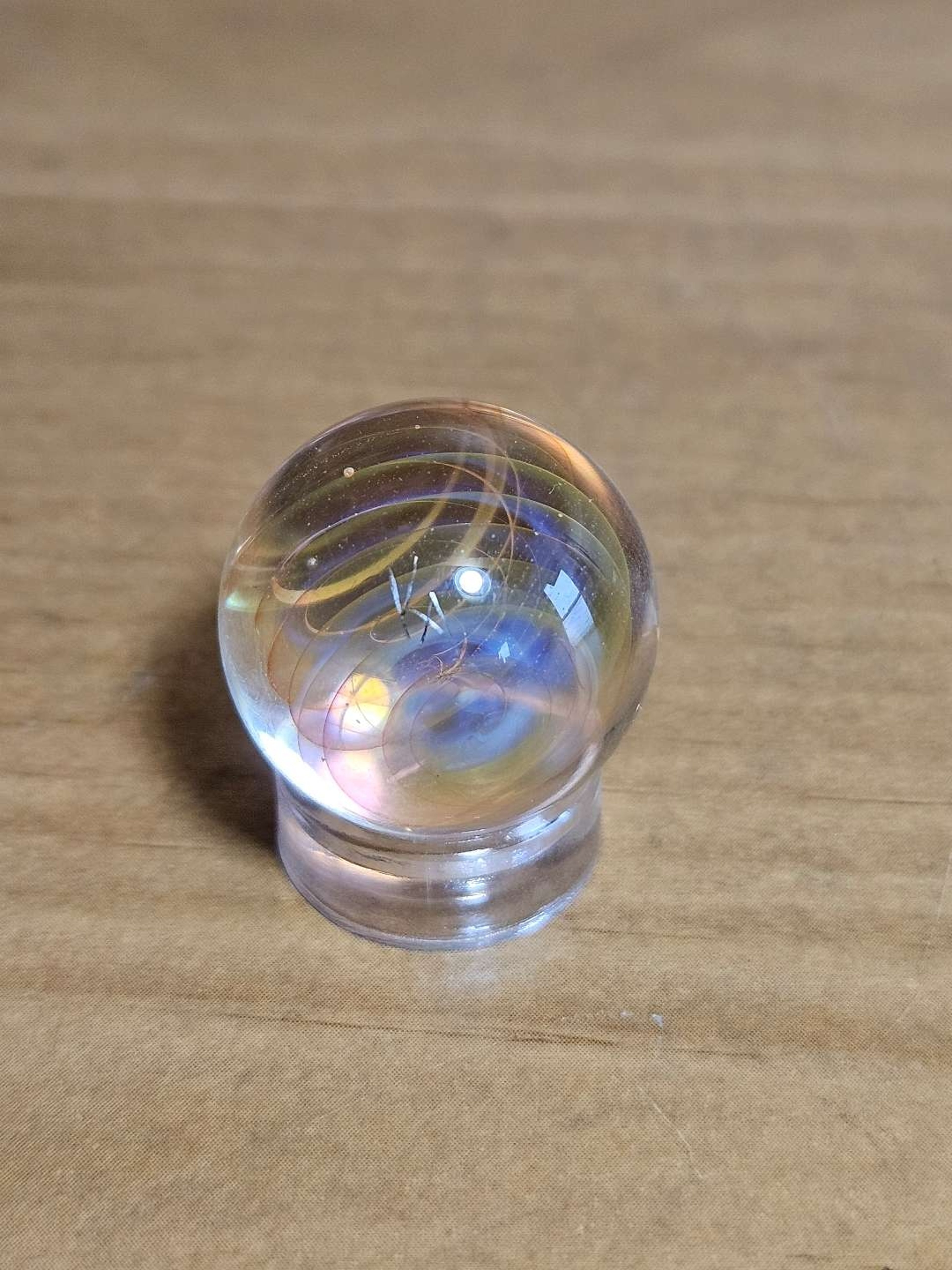 Preview pic of Signed Kraglass Fumed Marble Carb Cap