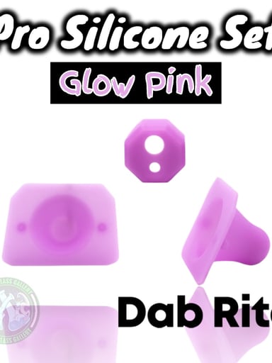 Preview pic of DabRite - Pro Silicone Set - Glow Pink