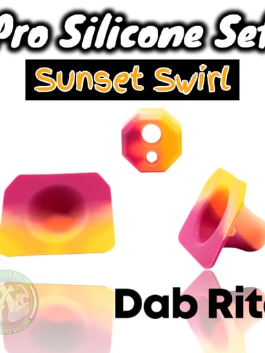 Preview pic of Dab Rite - Pro Silicone Set - Sunset Swirl