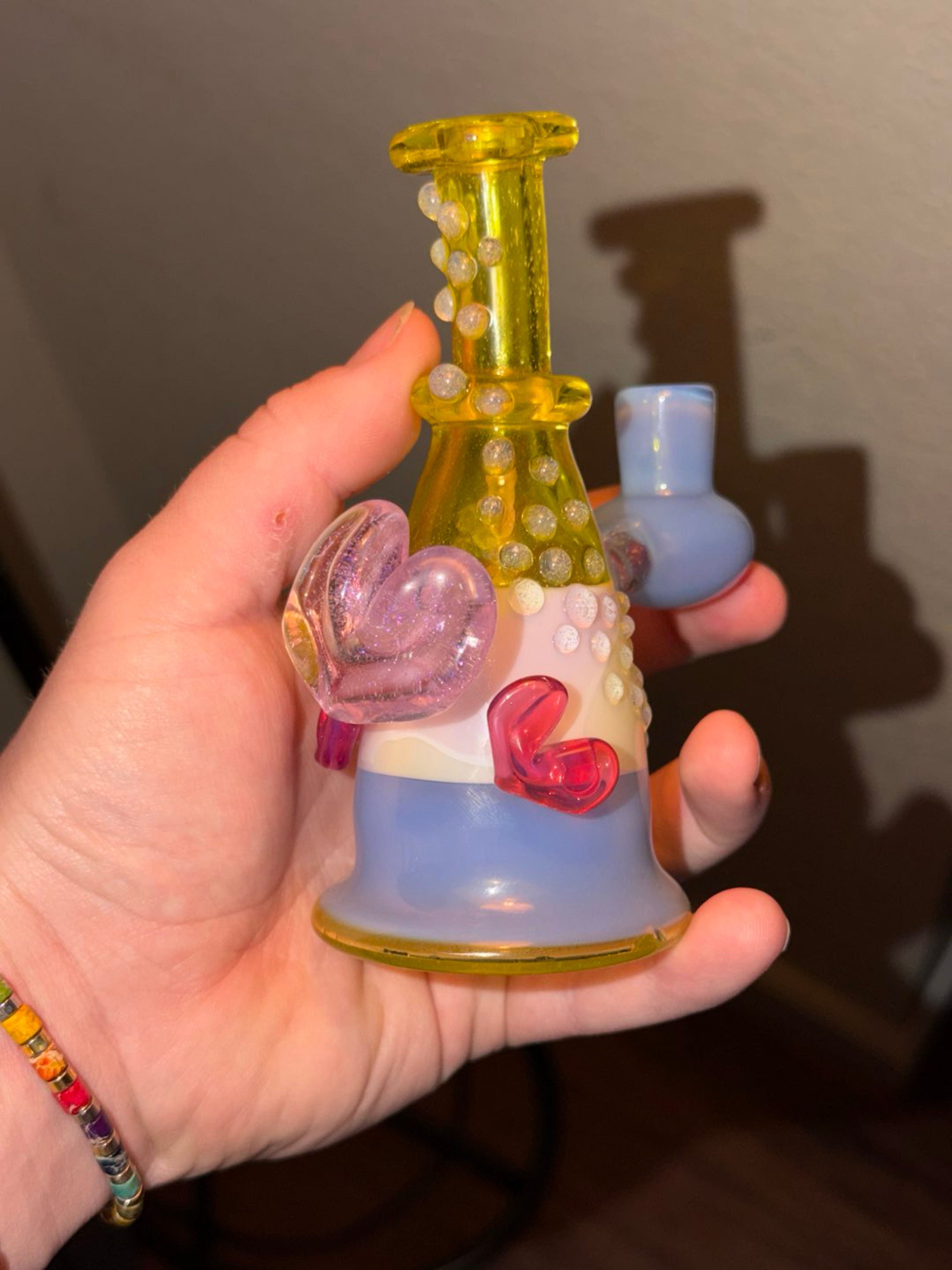 Preview pic of Bambi Glass Triple Heart Mini